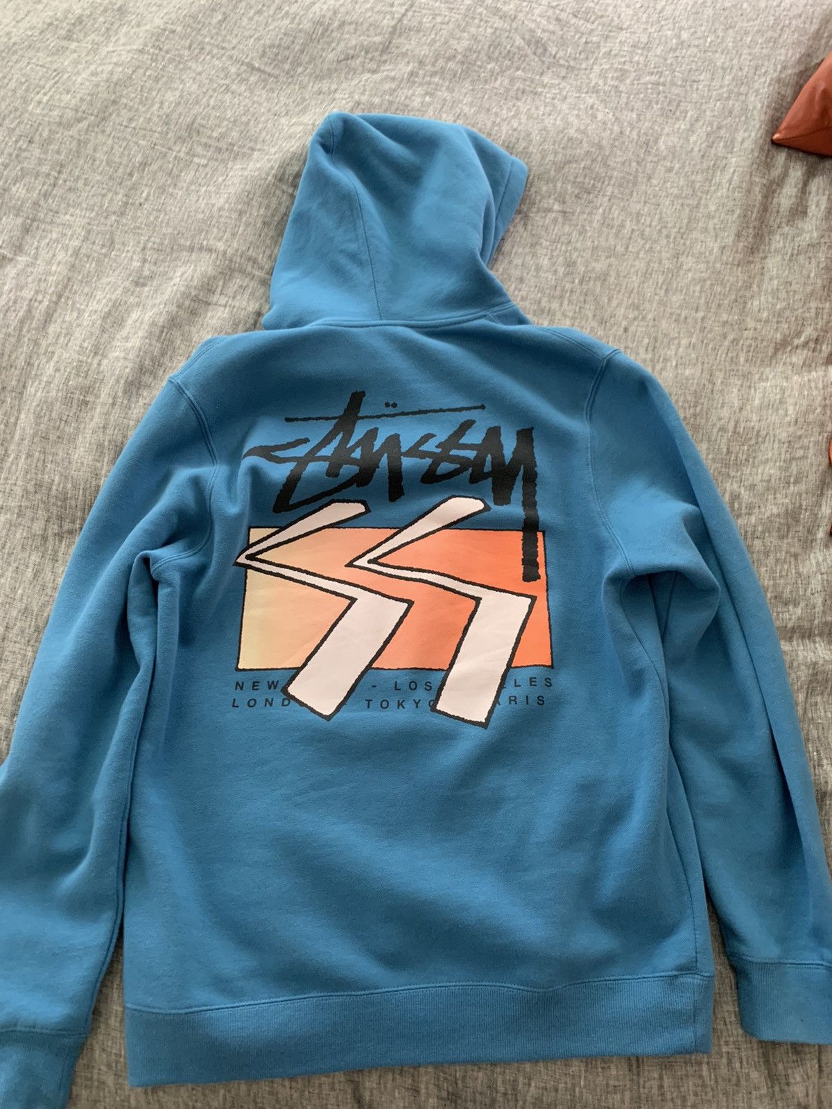 Stussy cube hoodie hotsell