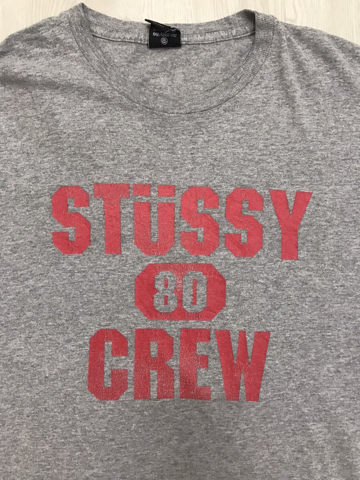 Stussy × Vintage Vintage Stussy Tee 80 Crew Size US XL / EU 56 / 4 - 2 Thumbnail