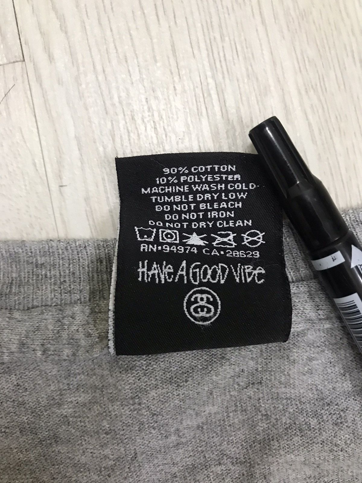 Stussy × Vintage Vintage Stussy Tee 80 Crew Size US XL / EU 56 / 4 - 5 Thumbnail
