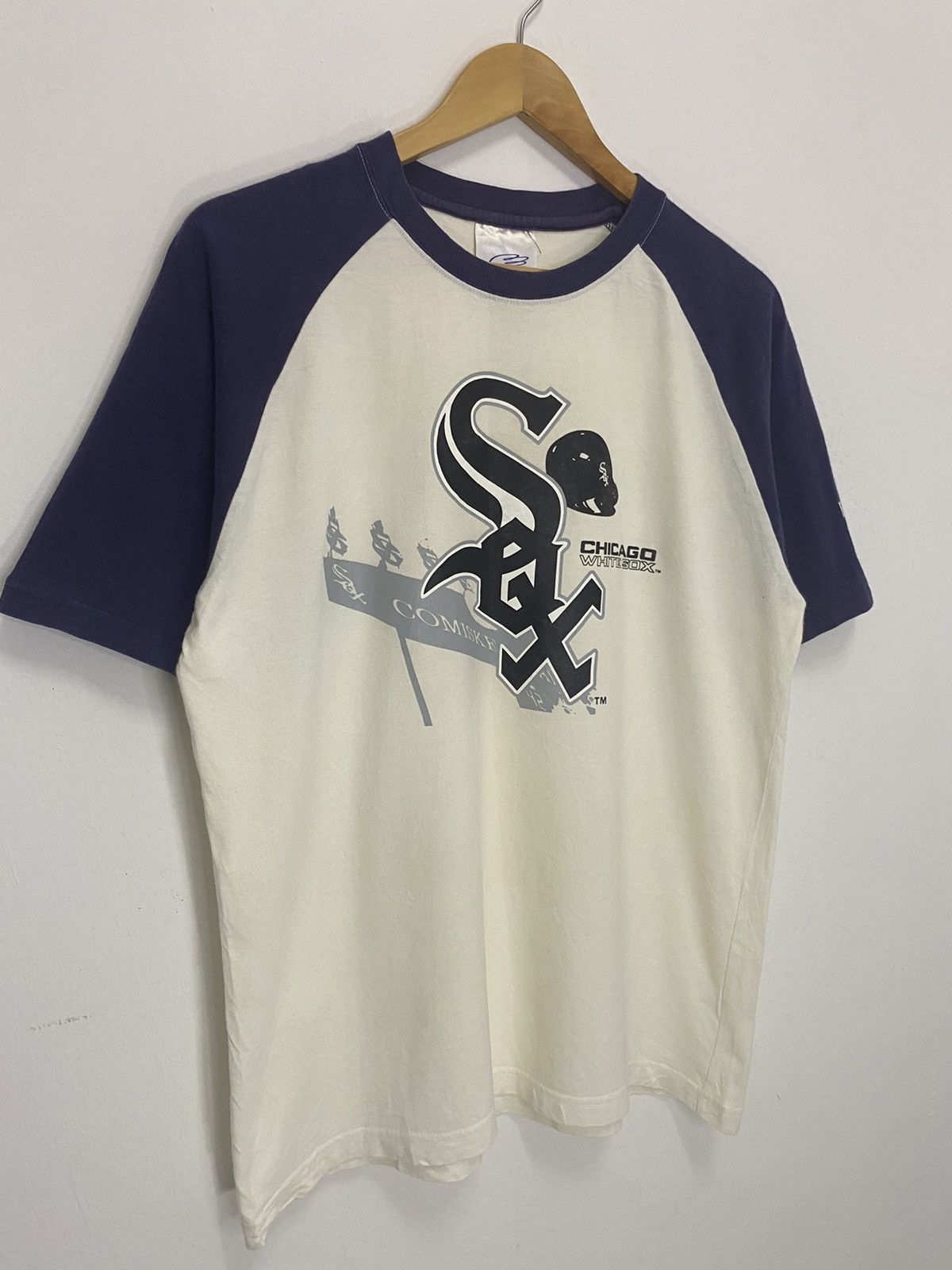 MLB × Vintage Vintage Chicago White Sox Raglan T-Shirt Size US L / EU 52-54 / 3 - 3 Thumbnail