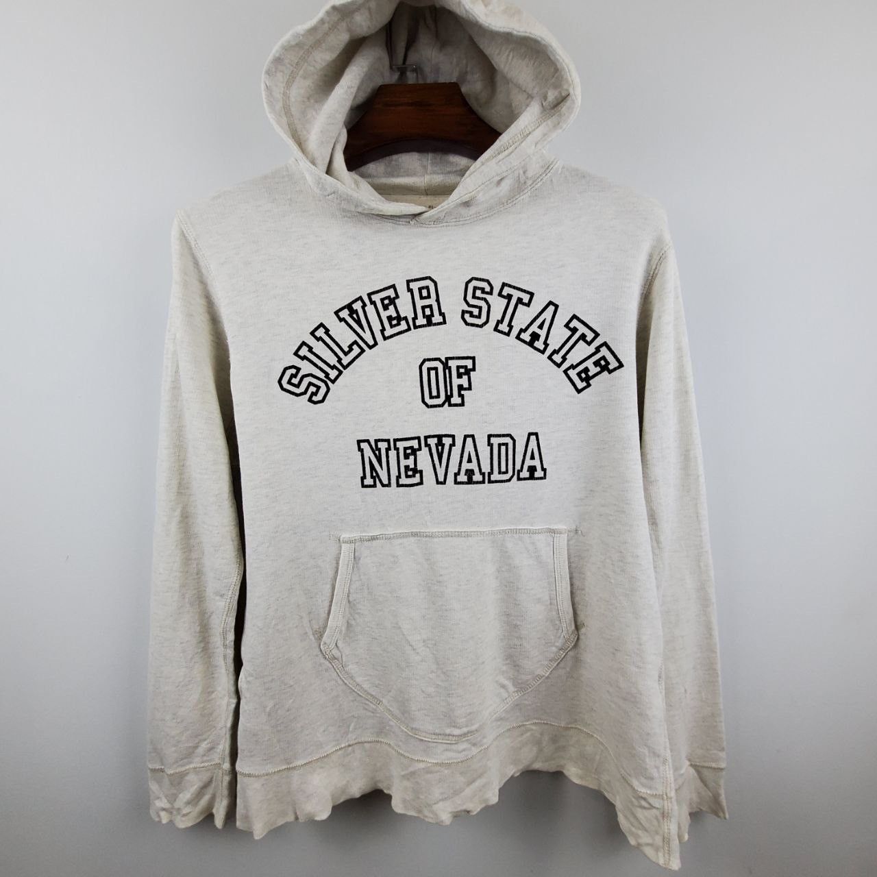 Japanese Brand Silver State of Nevada Sweatshirt w Hoodies Size US L / EU 52-54 / 3 - 1 Thumbnail