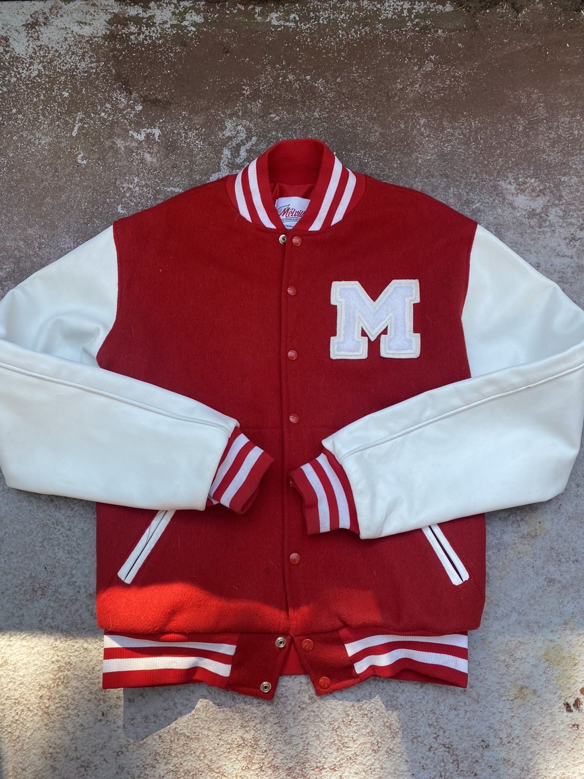 Image of Vintage Varsity Jacket in Red, Men's (Size XL)