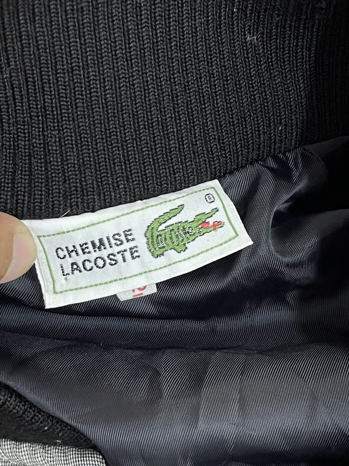 Lacoste Vtg 90s Chemise Lacoste Bomber Quilted Crop Style 21🟩 Size US M / EU 48-50 / 2 - 6 Thumbnail