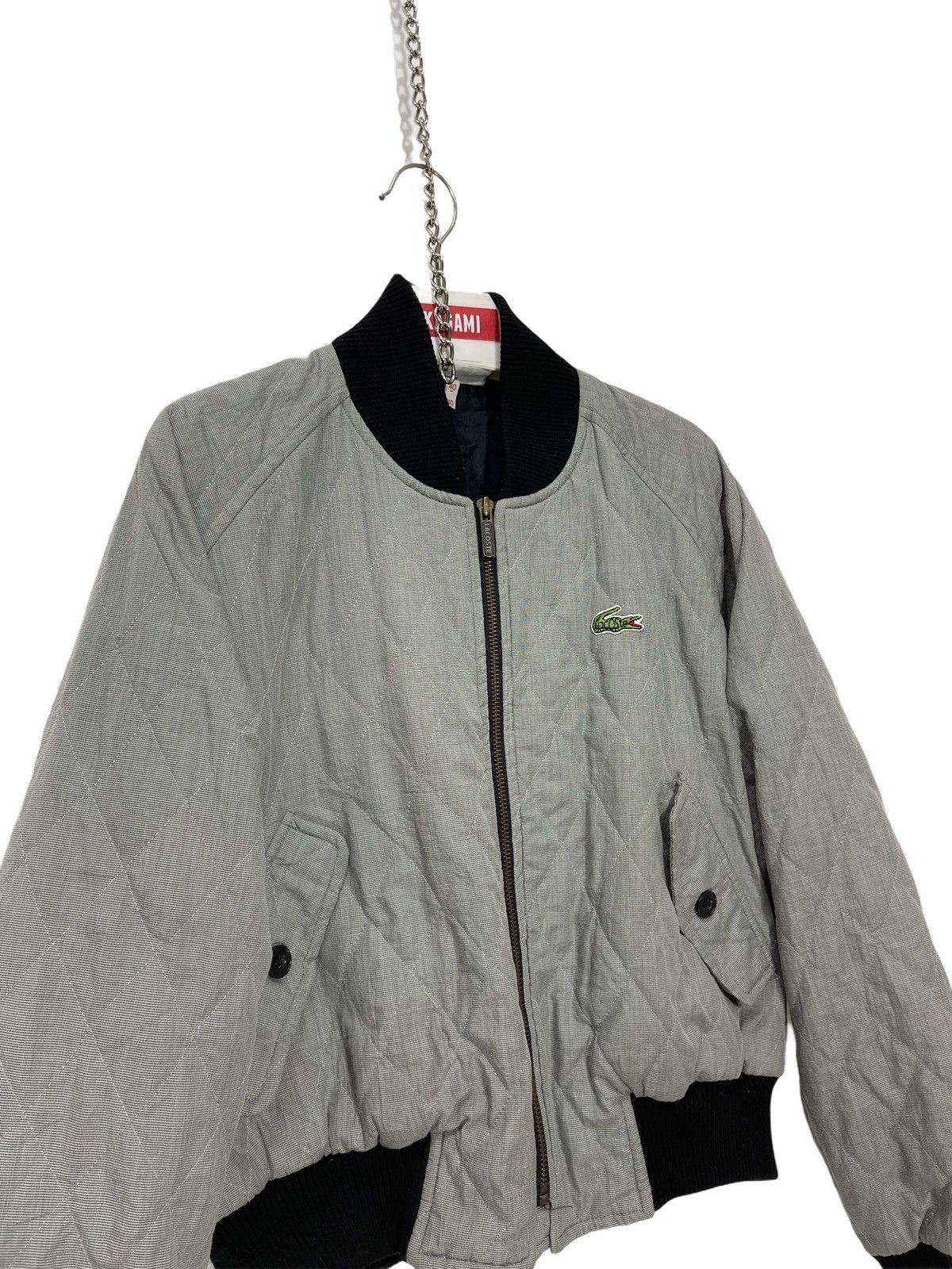 Lacoste Vtg 90s Chemise Lacoste Bomber Quilted Crop Style 21🟩 Size US M / EU 48-50 / 2 - 2 Thumbnail