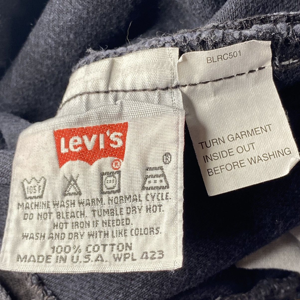 Levi's × Vintage Vintage 90s Levi's 501 Black Denim Jeans Size US 28 / EU 44 - 11 Thumbnail