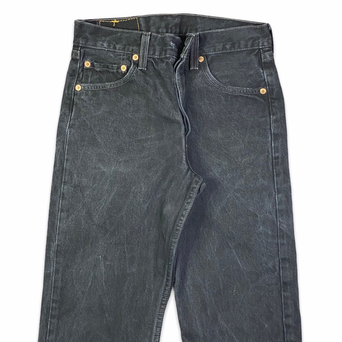 Levi's × Vintage Vintage 90s Levi's 501 Black Denim Jeans Size US 28 / EU 44 - 5 Thumbnail