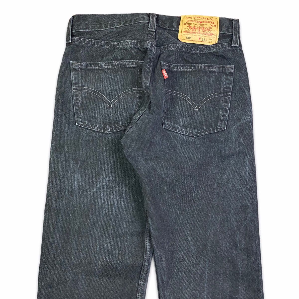 Levi's × Vintage Vintage 90s Levi's 501 Black Denim Jeans Size US 28 / EU 44 - 2 Thumbnail