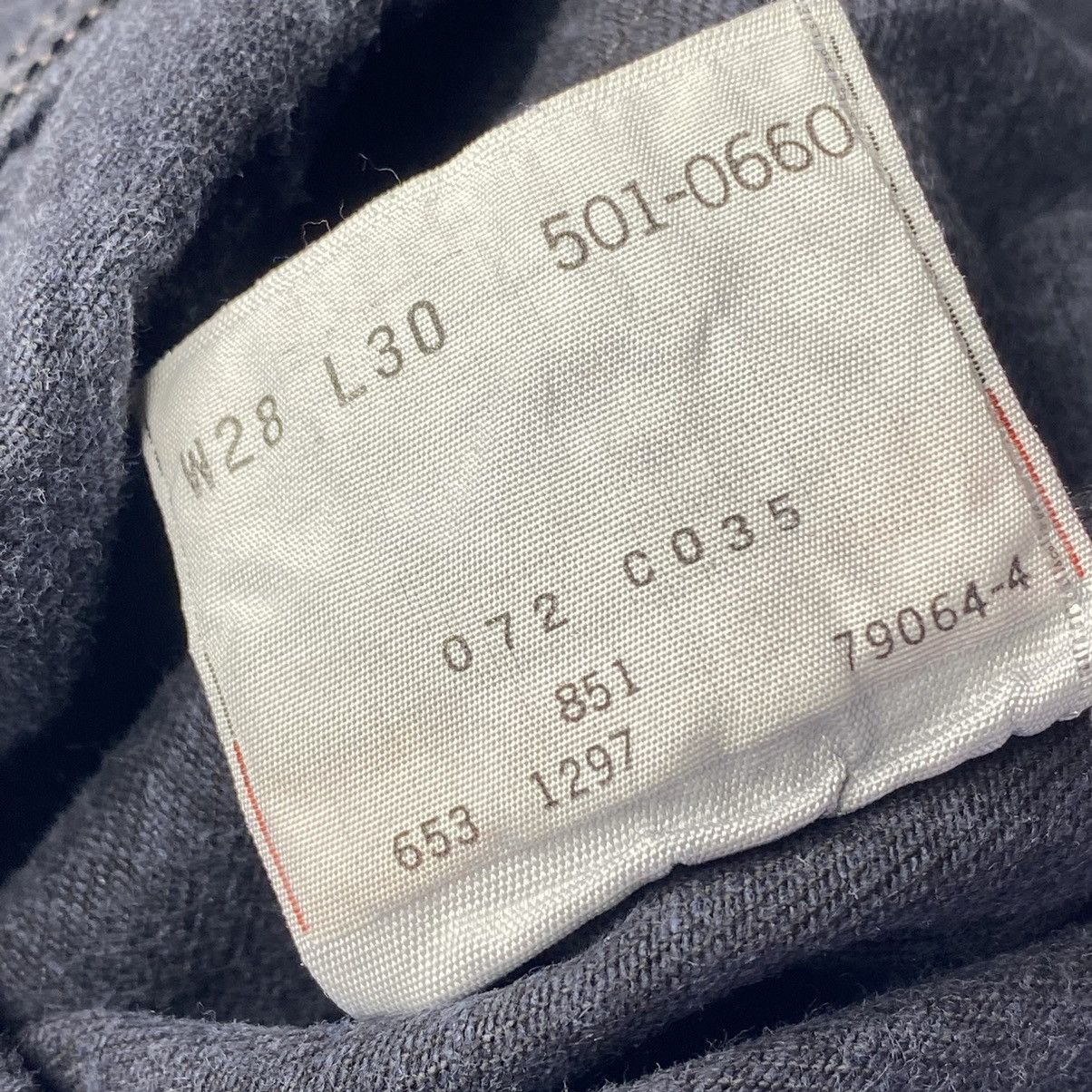Levi's × Vintage Vintage 90s Levi's 501 Black Denim Jeans Size US 28 / EU 44 - 12 Thumbnail
