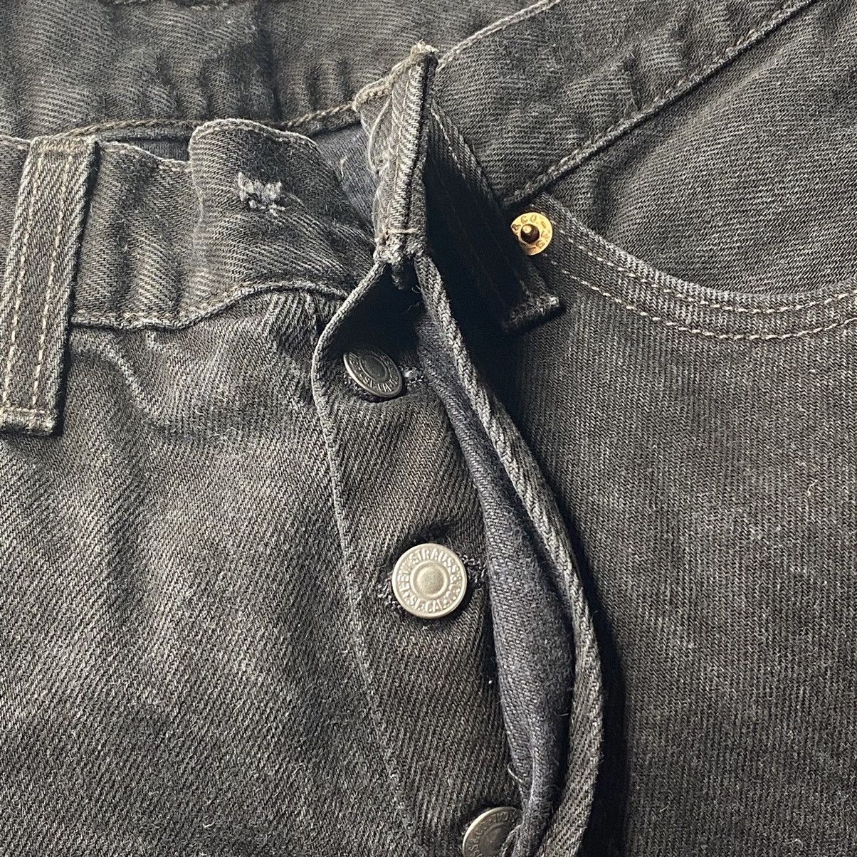 Levi's × Vintage Vintage 90s Levi's 501 Black Denim Jeans Size US 28 / EU 44 - 8 Thumbnail