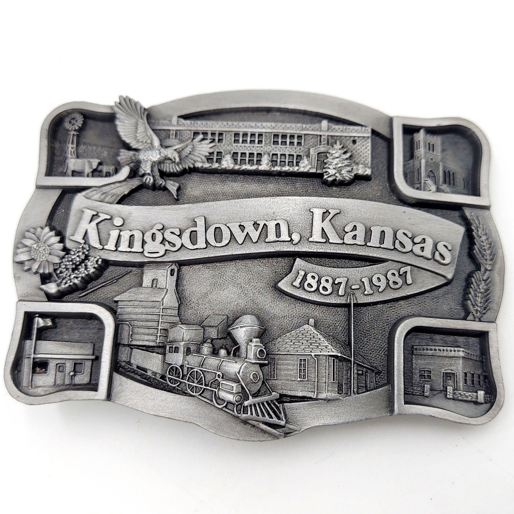 Other Kingsdown KS Belt Buckle Vintage Centennial 1987 Train | Grailed