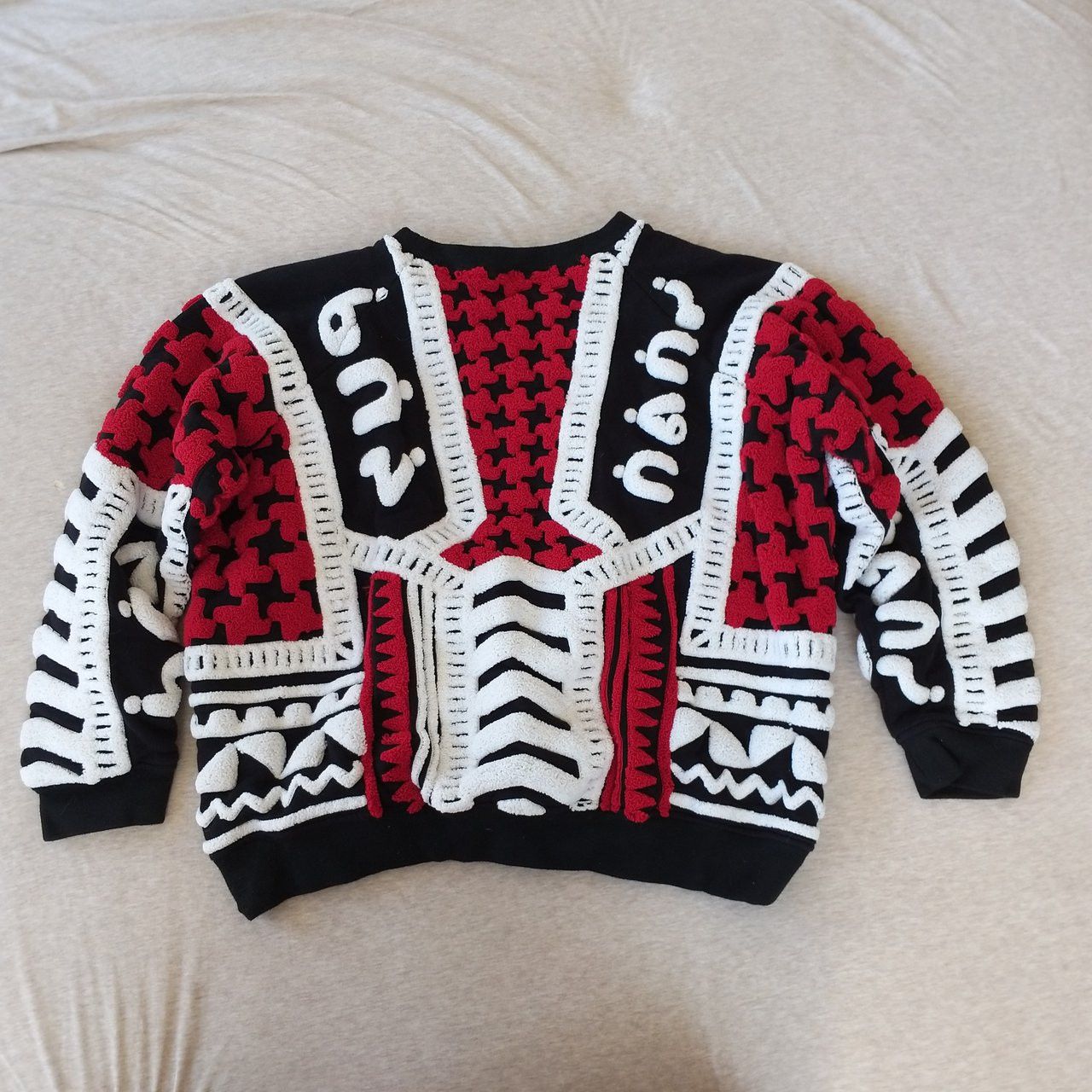 KTZ Inuit Motif Cotton Sweater Size US XS / EU 42 / 0 - 2 Thumbnail