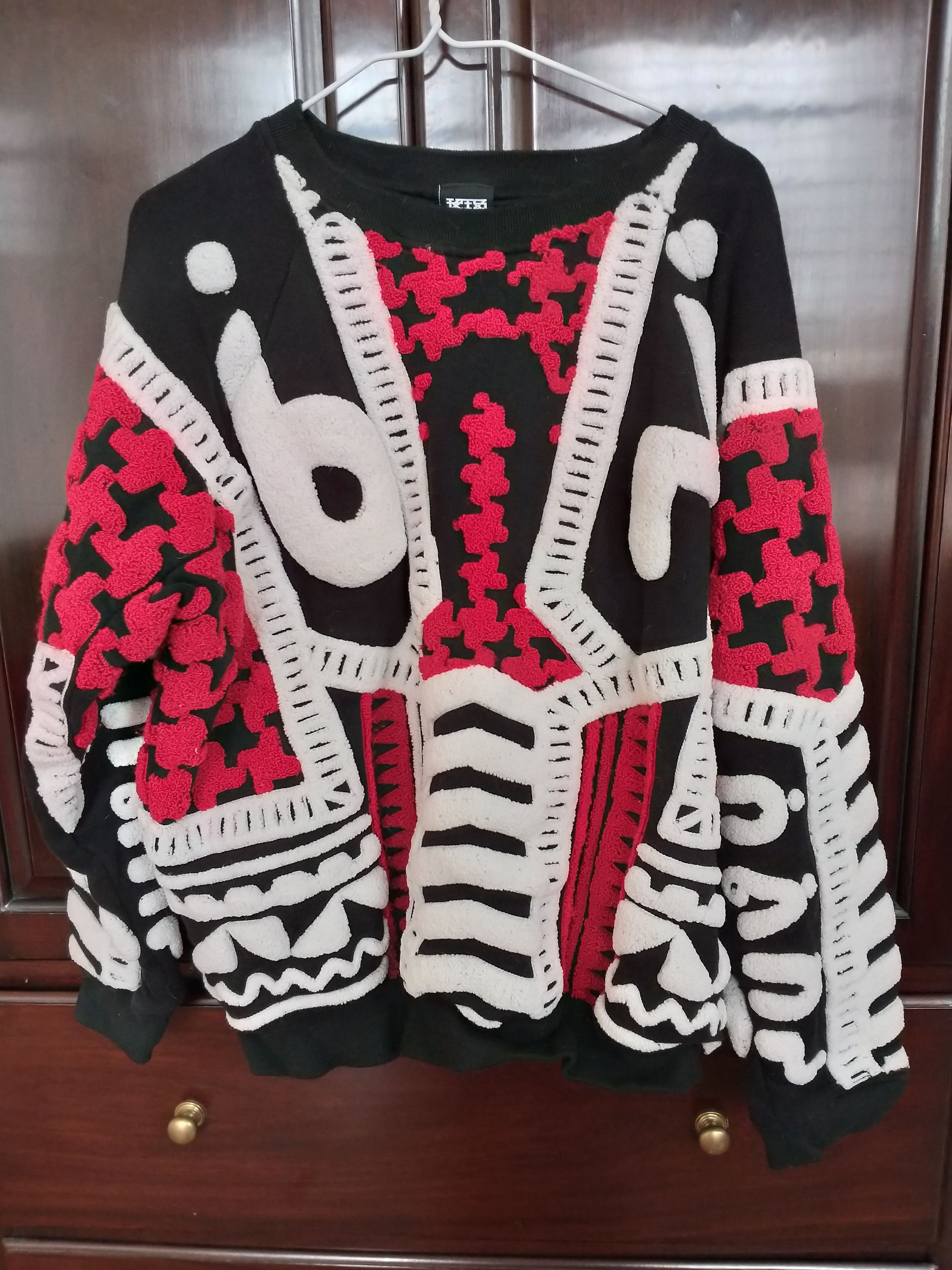 KTZ Inuit Motif Cotton Sweater Size US XS / EU 42 / 0 - 1 Thumbnail