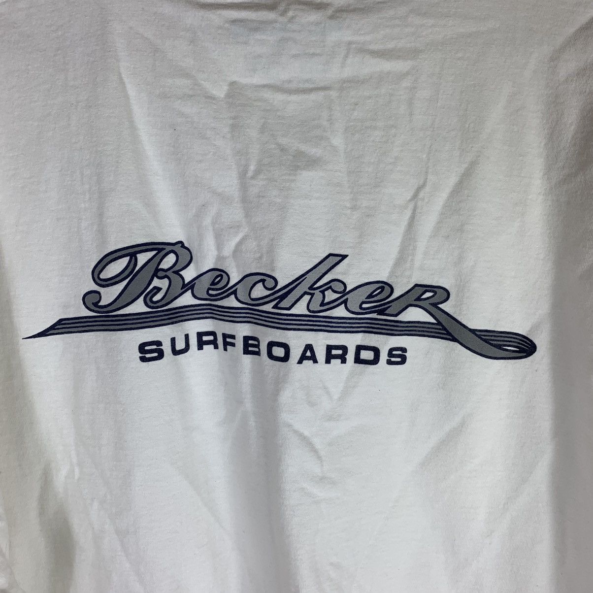 Streetwear Surf Style Vintage 00s Vintage Becker Surfboards Thick Cotton T Shirt Grailed