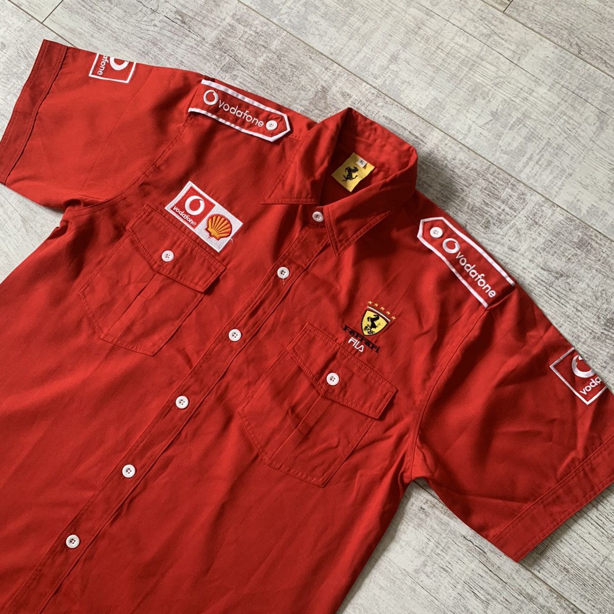 Ferrari × Vintage 🔥Vintage 1996 Ferrari Racing Shirt 🔥 Size US XL / EU 56 / 4 - 2 Thumbnail