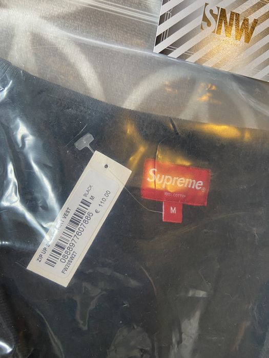 Supreme Supreme Small Box Logo Zip Up Sweat Vest | Grailed