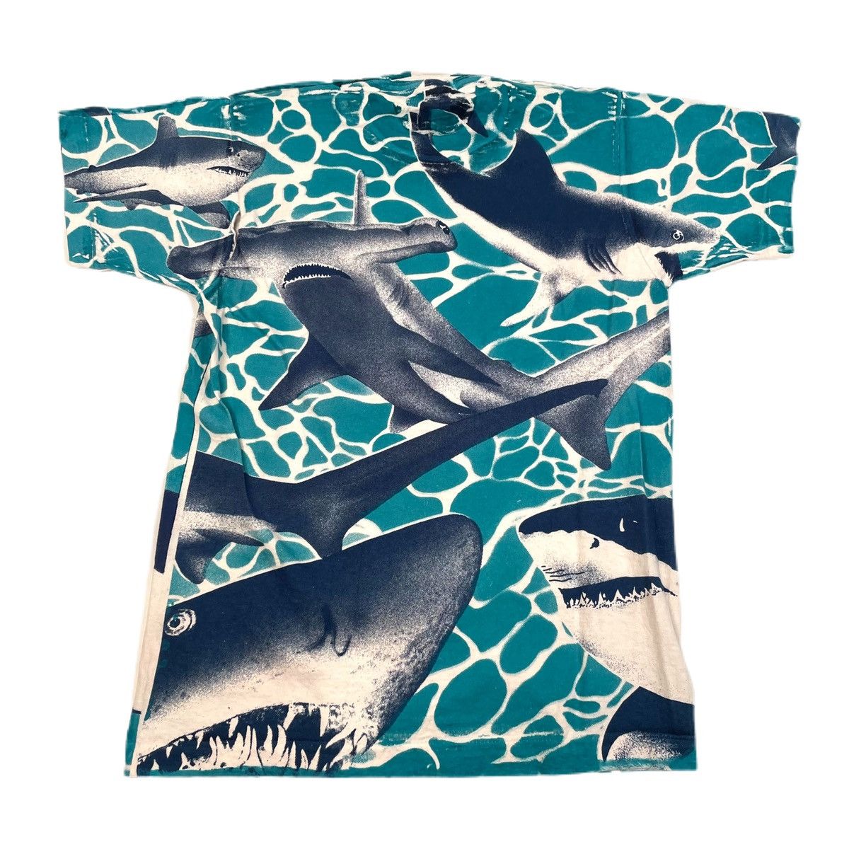 Vintage Shark species all over print single stitch graphic t-shirt Size US S / EU 44-46 / 1 - 2 Preview
