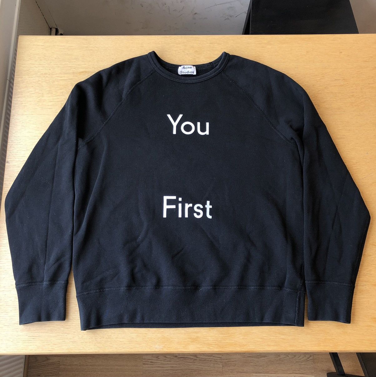 Acne studios you first sweatshirt clearance