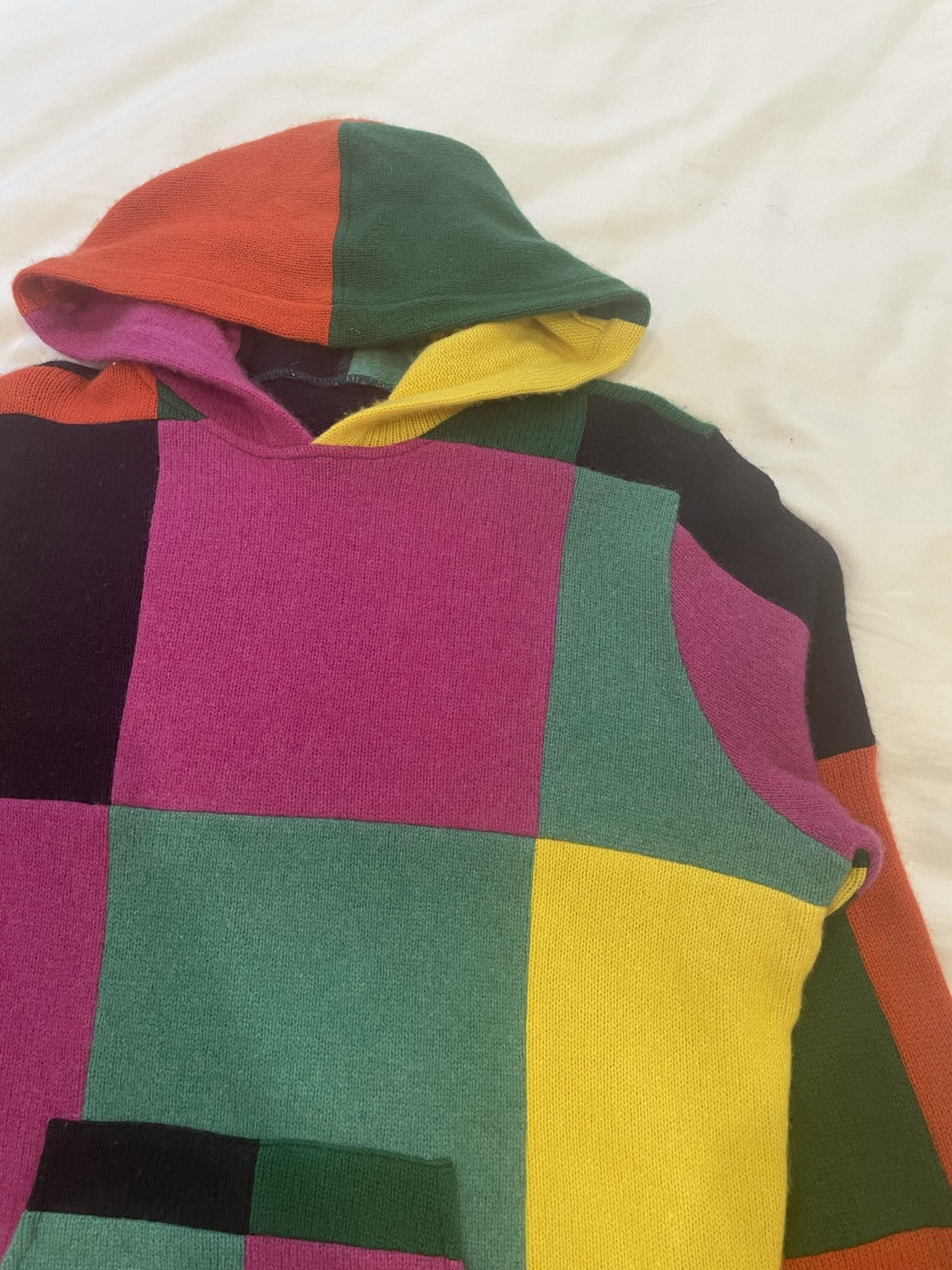 The Elder Statesman Cashmere Checker Hoodie Size US M / EU 48-50 / 2 - 2 Thumbnail
