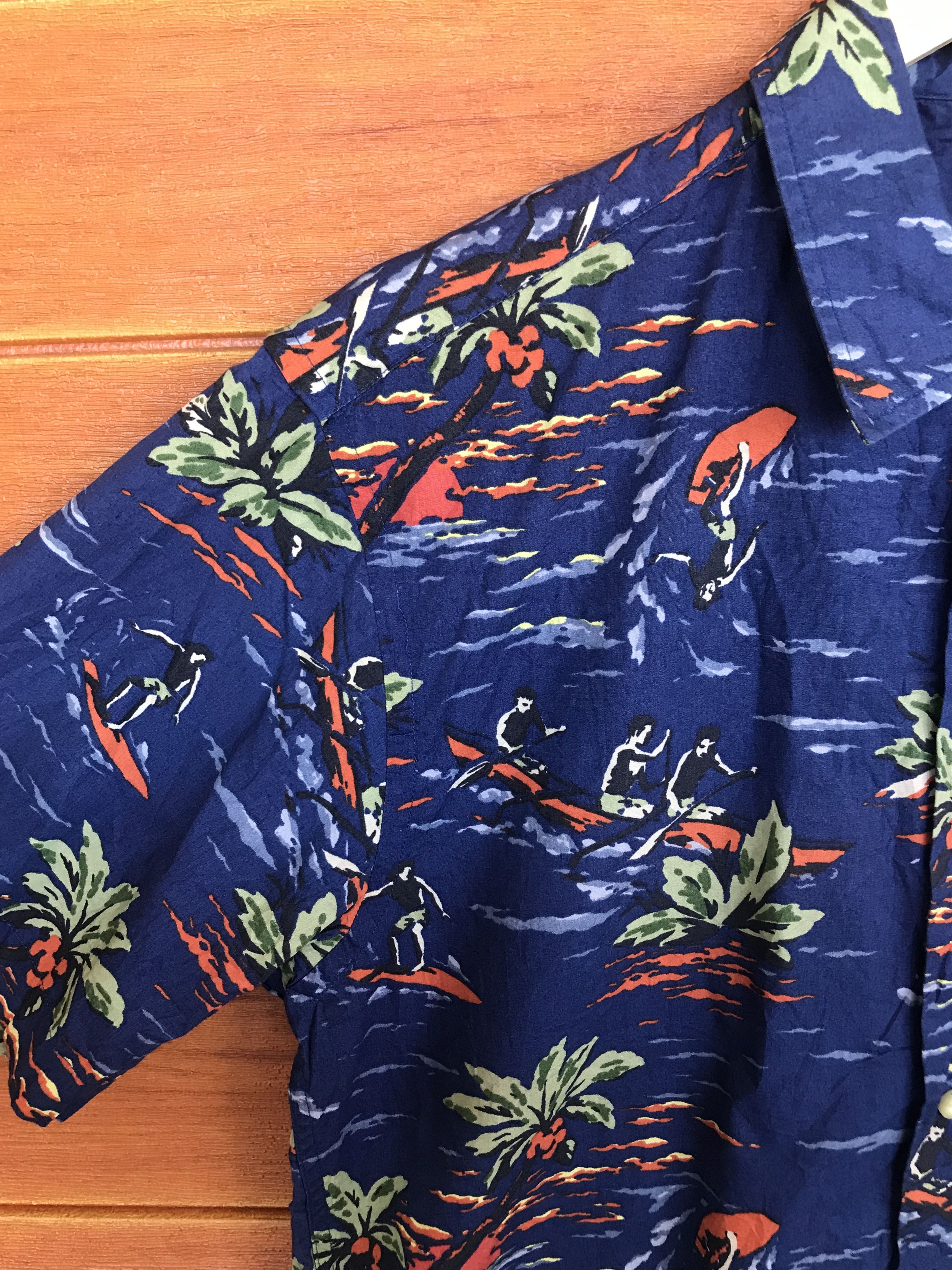 Gap Vintage Gap Scenic Water Sport Oversize Hawaiian Shirt Size US S / EU 44-46 / 1 - 2 Thumbnail