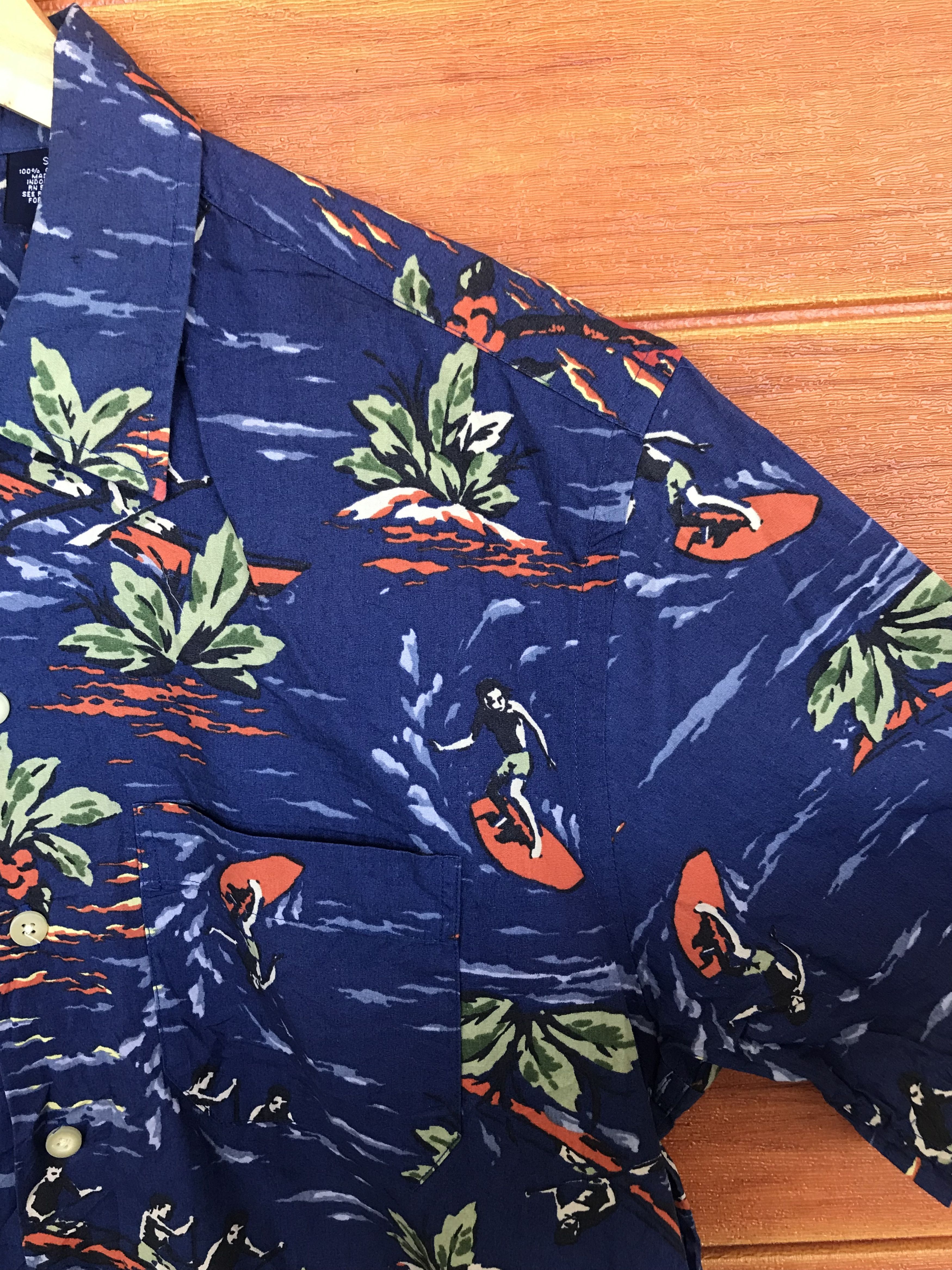 Gap Vintage Gap Scenic Water Sport Oversize Hawaiian Shirt Size US S / EU 44-46 / 1 - 3 Thumbnail