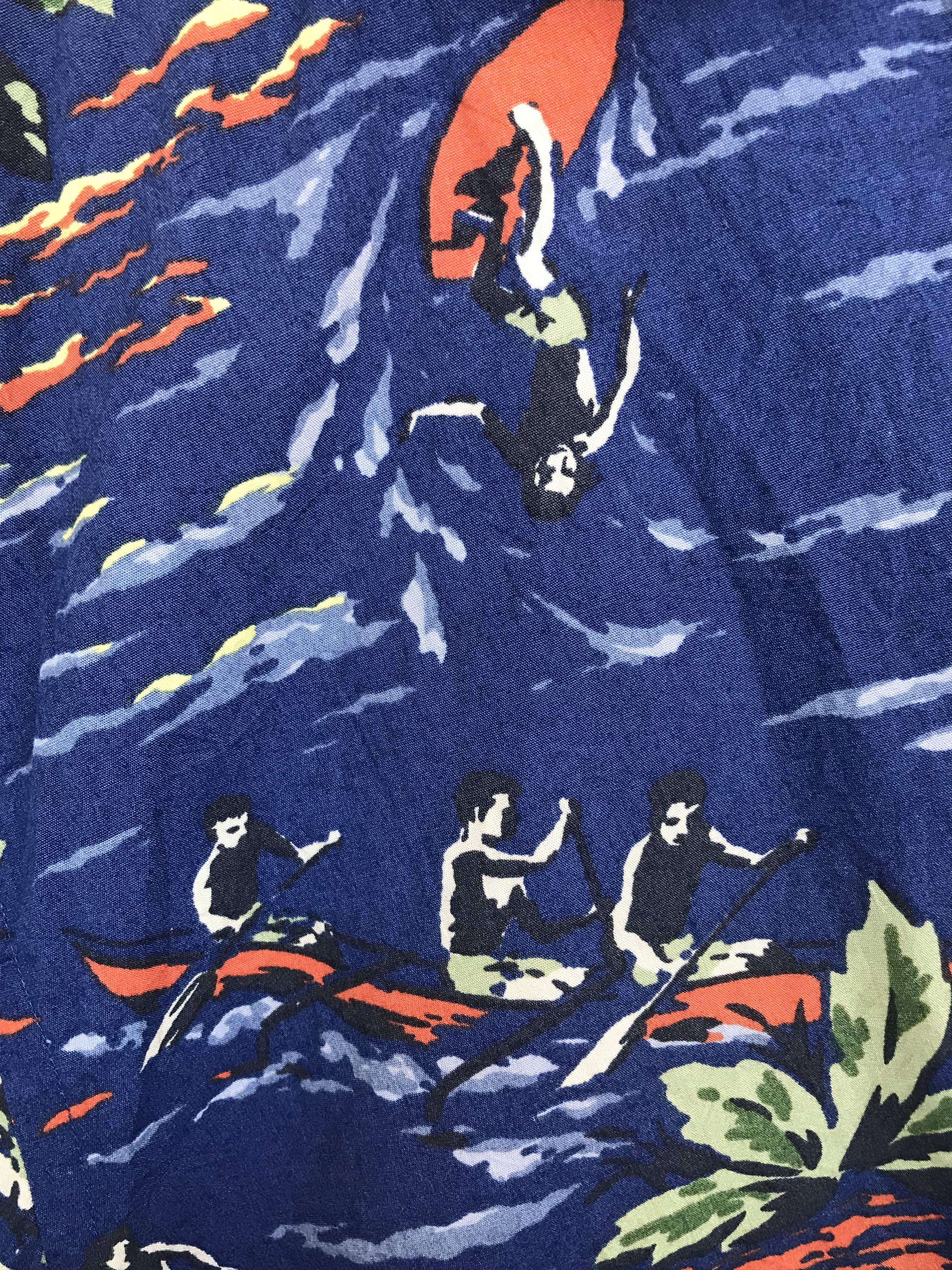 Gap Vintage Gap Scenic Water Sport Oversize Hawaiian Shirt Size US S / EU 44-46 / 1 - 6 Thumbnail
