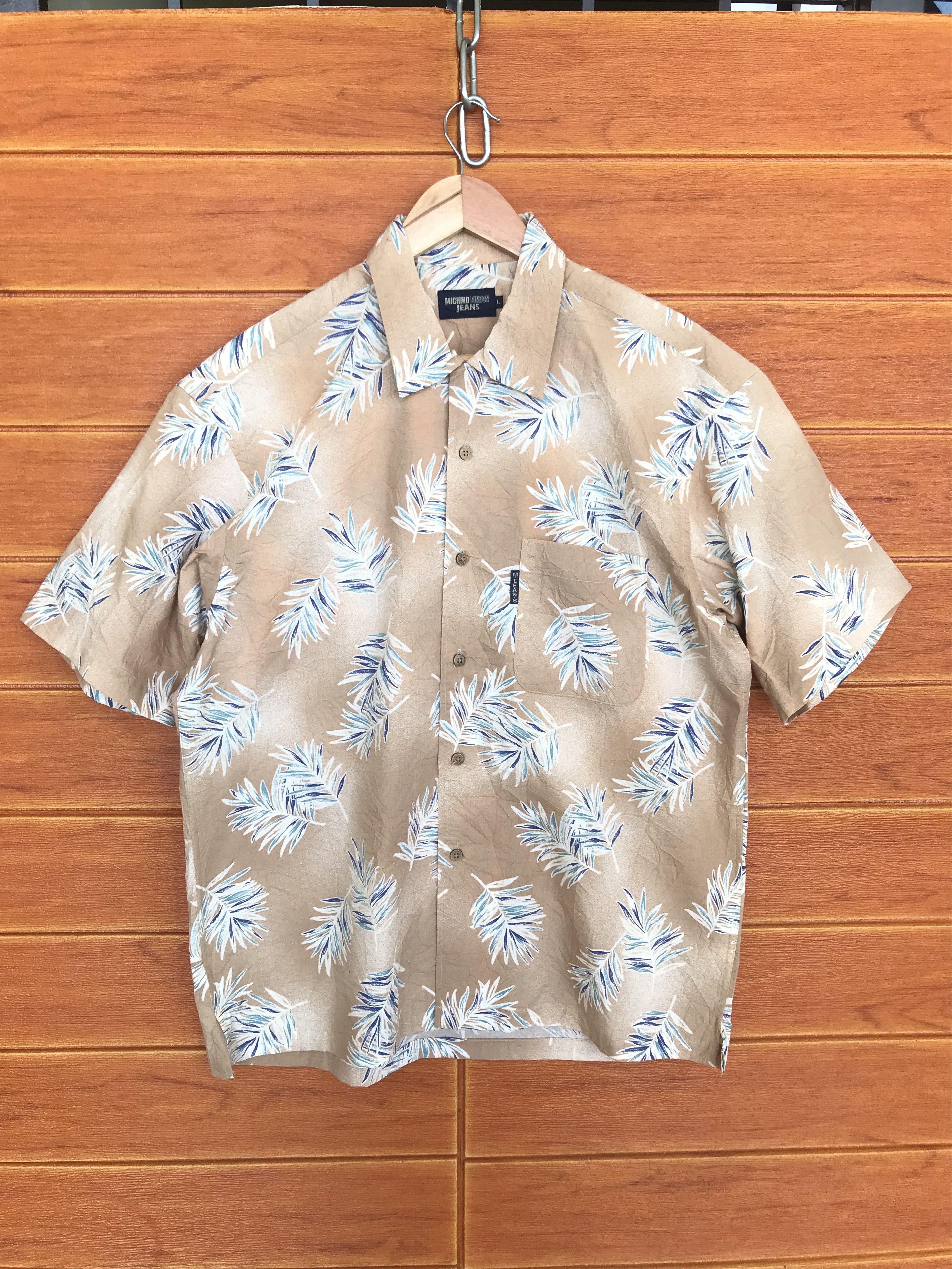 Michiko Koshino Vintage Michiko London Jeans Hawaiian Shirt Size US L / EU 52-54 / 3 - 1 Thumbnail