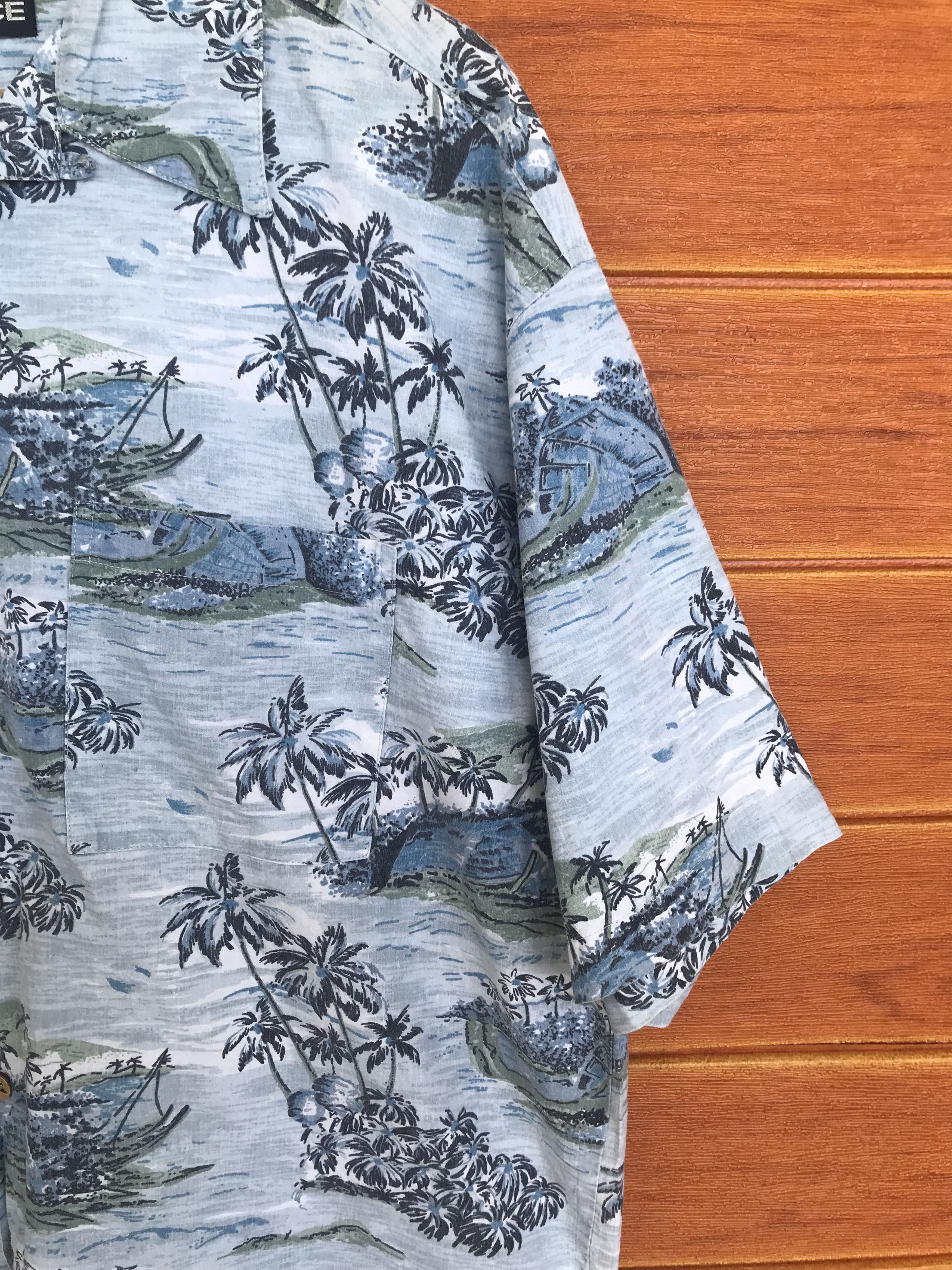Vintage Vintage Box-Office Island Scenic View Hawaiian Shirt Size US L / EU 52-54 / 3 - 3 Thumbnail
