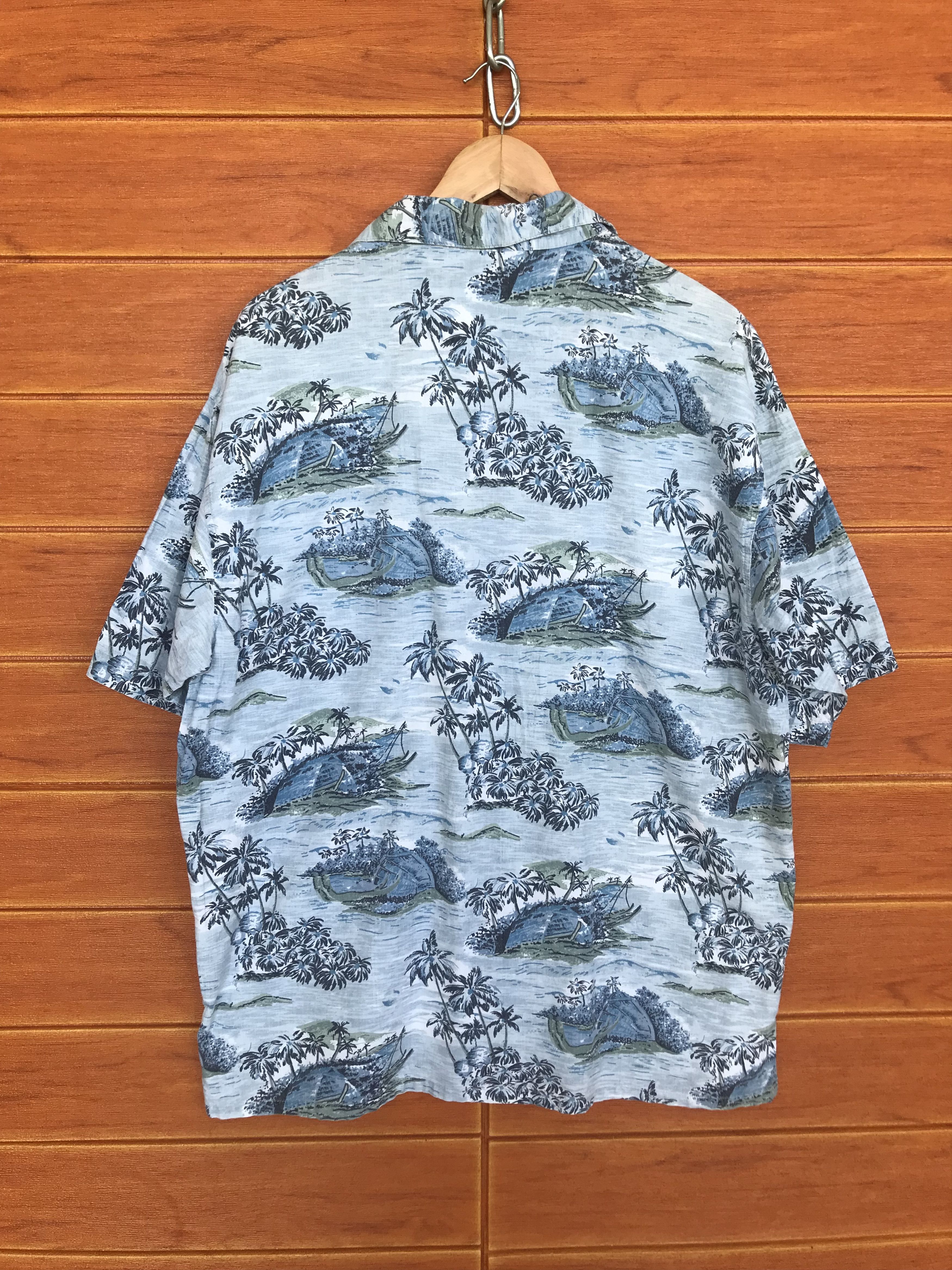 Vintage Vintage Box-Office Island Scenic View Hawaiian Shirt Size US L / EU 52-54 / 3 - 7 Thumbnail