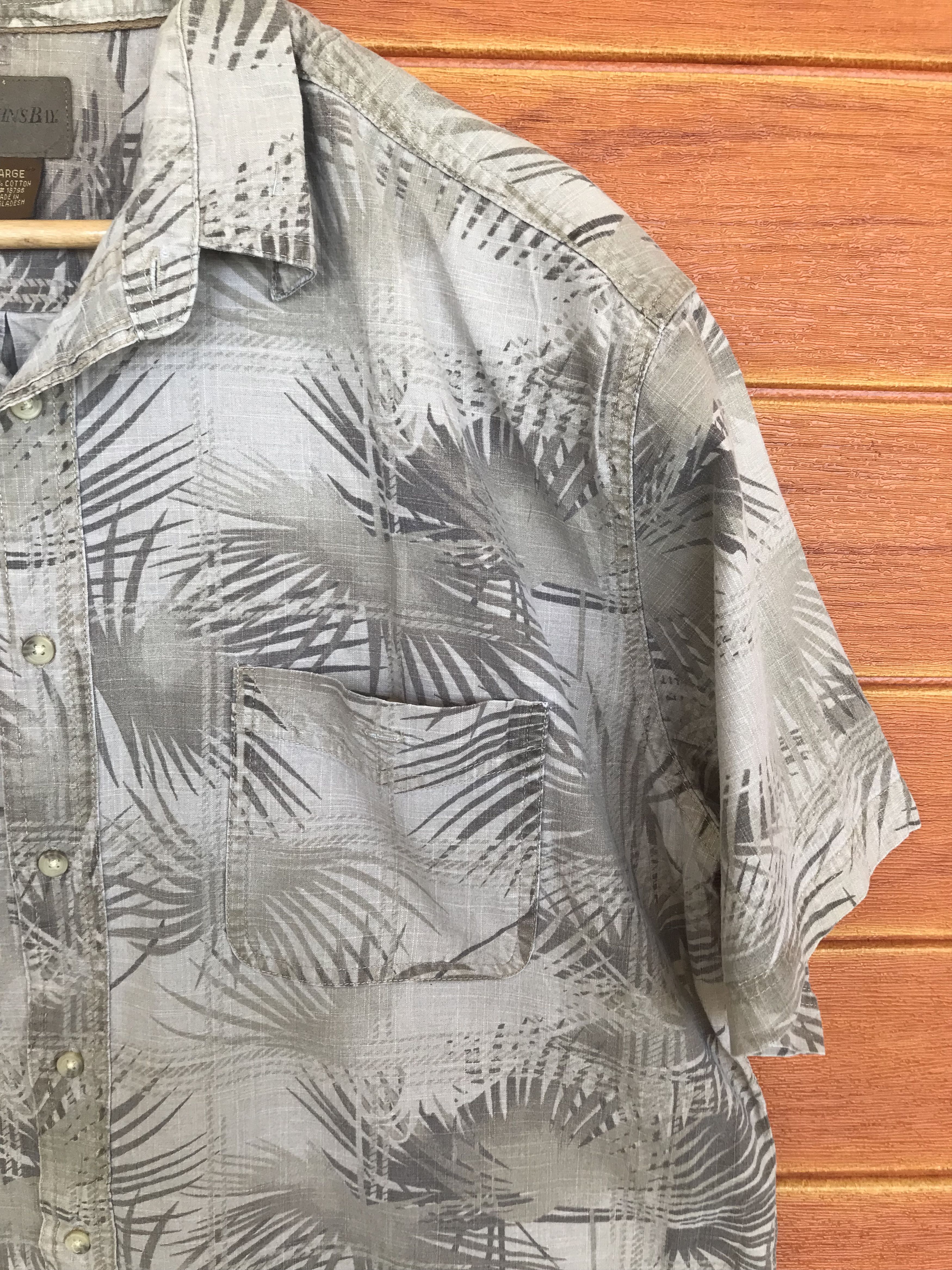 St. Johns Bay Vintage St. John Bay Trekker Cross Hatch Hawaiian Shirt Size US L / EU 52-54 / 3 - 3 Thumbnail