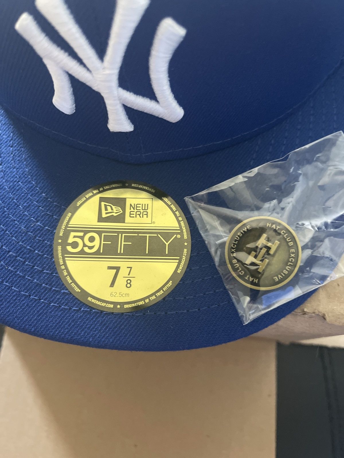 Hat Club × New Era × New York Yankees Hat Club Exclusive NY Yankees 1996 World Series 7 7/8 Royal Size ONE SIZE - 5 Thumbnail