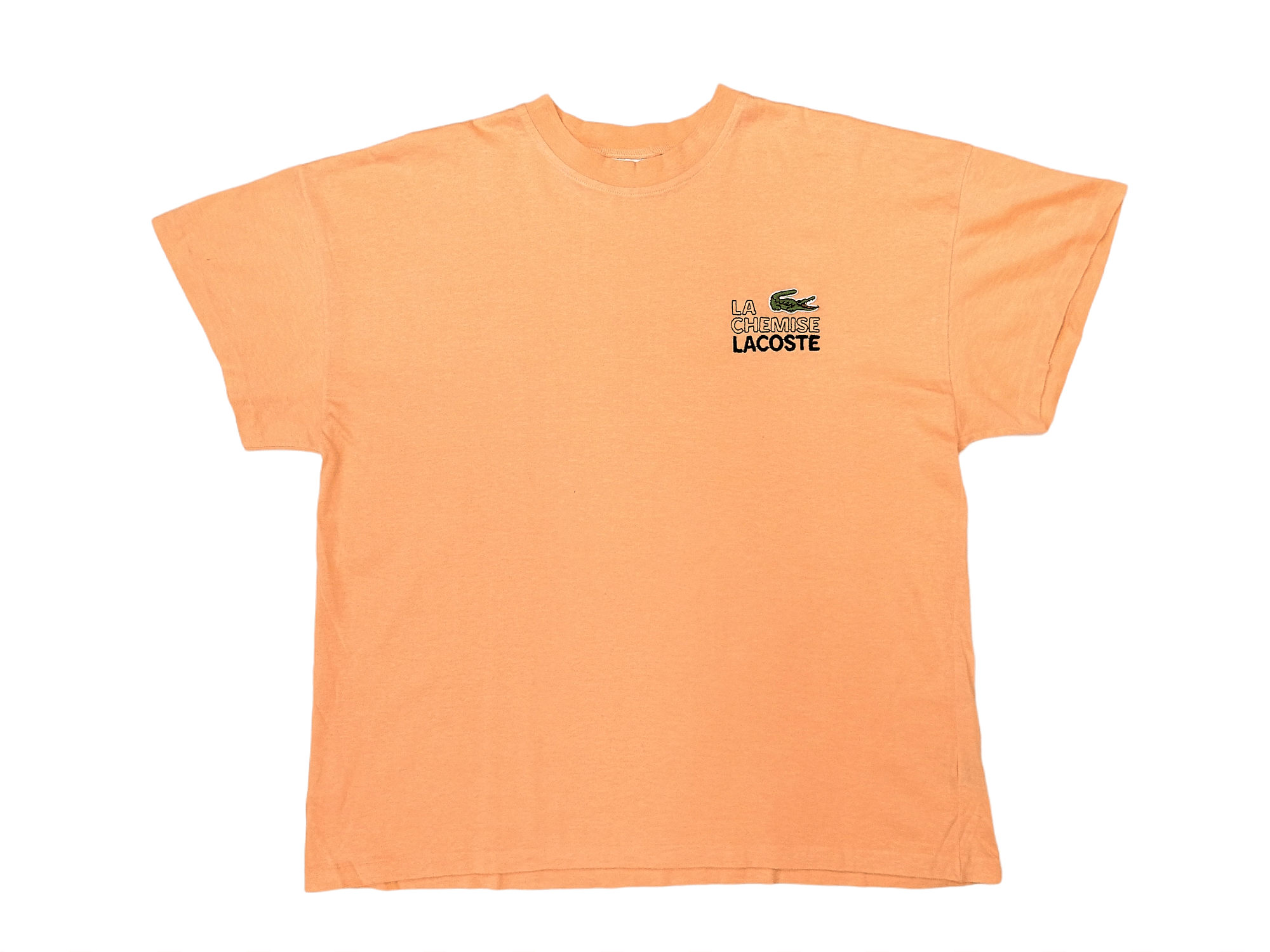 Lacoste Vintage 80's Chemise Lacoste T-Shirt Peach Size US L / EU 52-54 / 3 - 1 Thumbnail