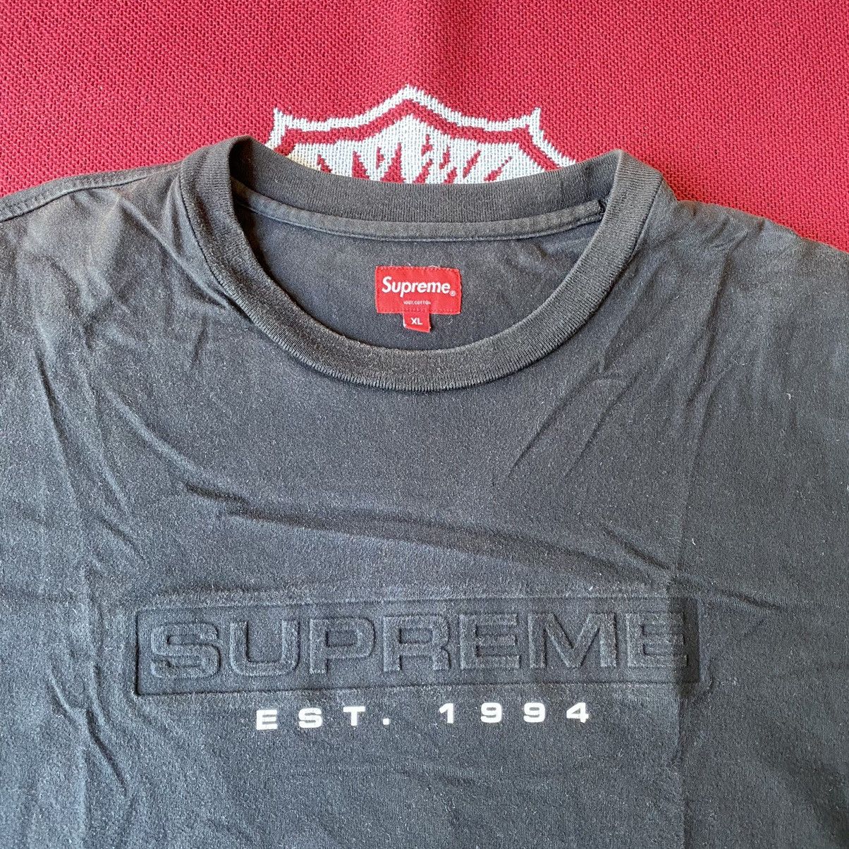 Supreme Used SS16 Supreme Debossed Tee Black Size XL Size US XL / EU 56 / 4 - 3 Thumbnail