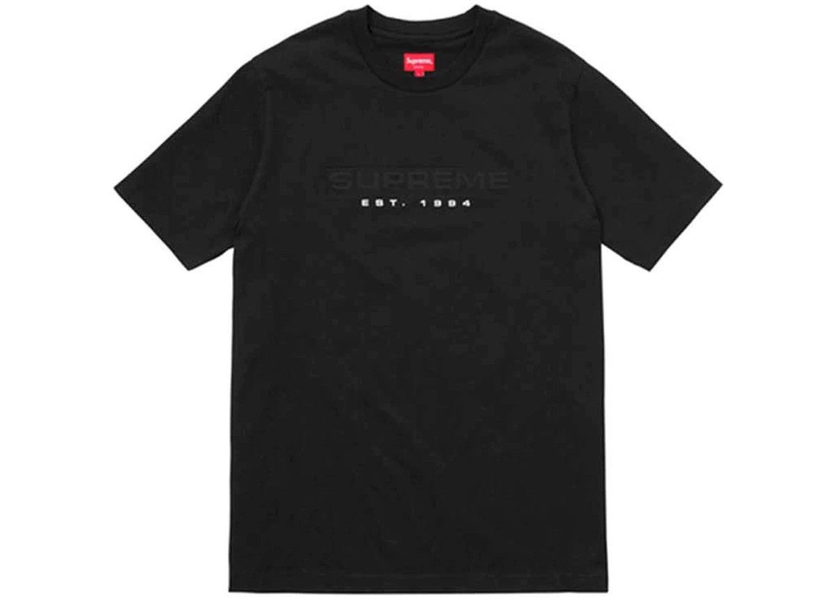 Supreme Used SS16 Supreme Debossed Tee Black Size XL Size US XL / EU 56 / 4 - 9 Thumbnail