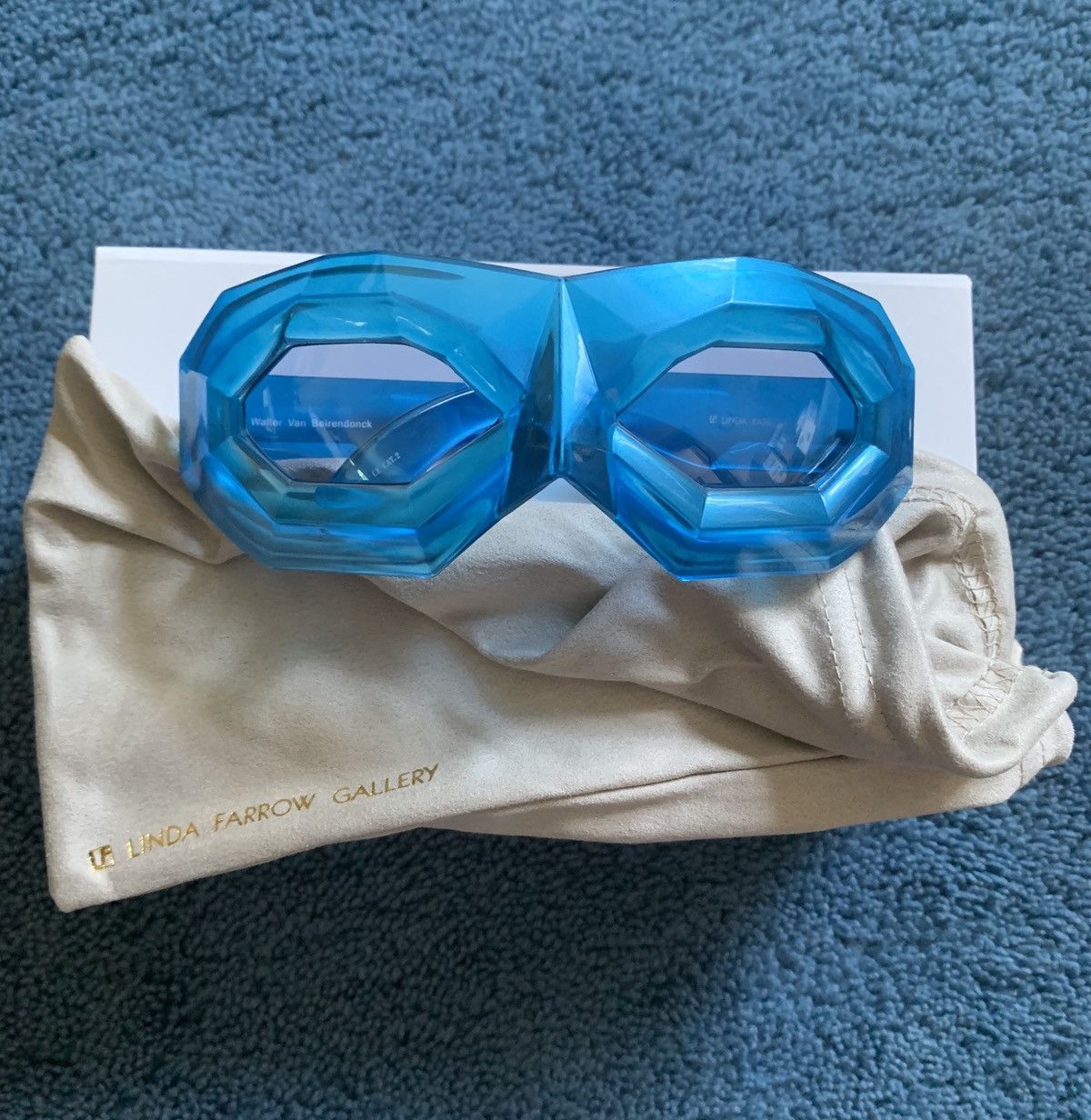 Linda Farrow x Walter Van Beirendonck Diamond Mask Sunglasses