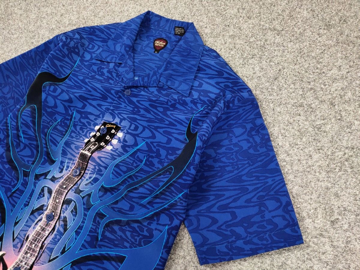 Vintage Vinrage 90s Gibson USA Tour Wear Hawaiian button Shirts Size US L / EU 52-54 / 3 - 4 Thumbnail