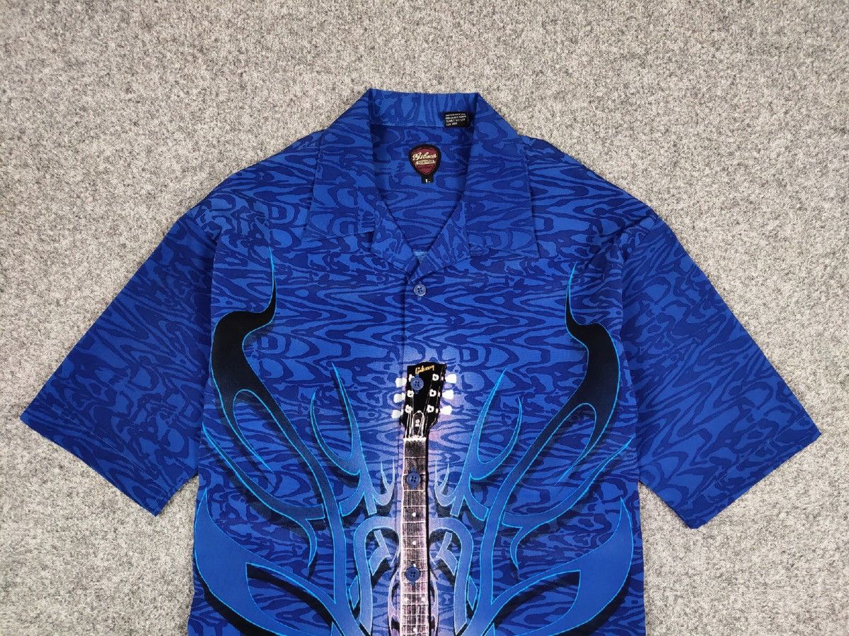 Vintage Vinrage 90s Gibson USA Tour Wear Hawaiian button Shirts Size US L / EU 52-54 / 3 - 8 Thumbnail