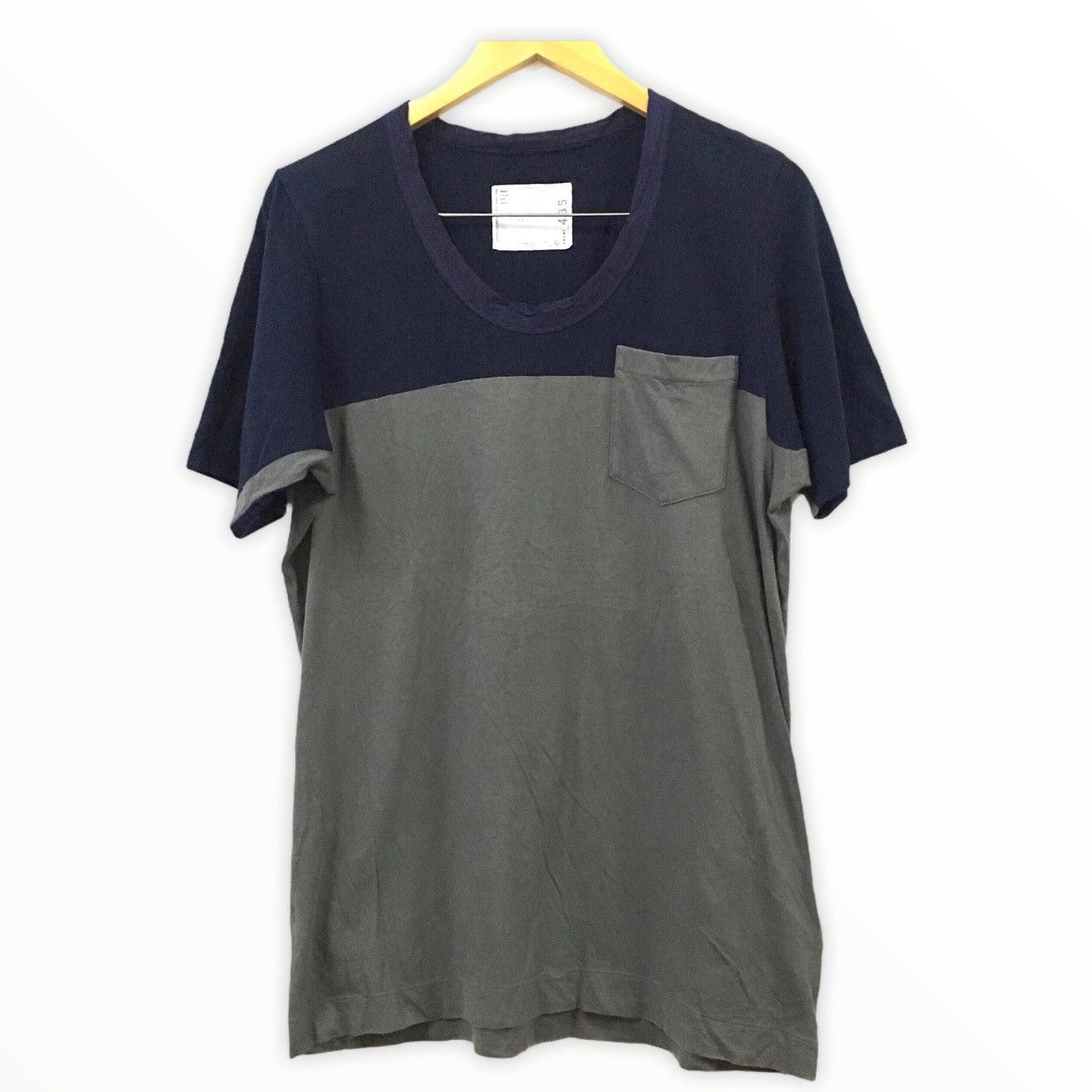 Sacai Sacai Japanese Brand Colorblock T-Shirt Size US M / EU 48-50 / 2 - 1 Thumbnail