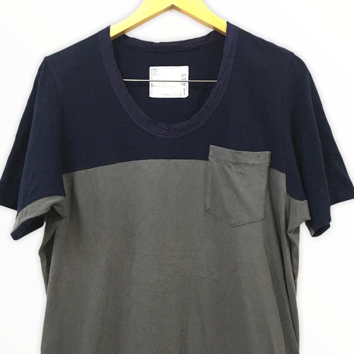 Sacai Sacai Japanese Brand Colorblock T-Shirt Size US M / EU 48-50 / 2 - 2 Thumbnail