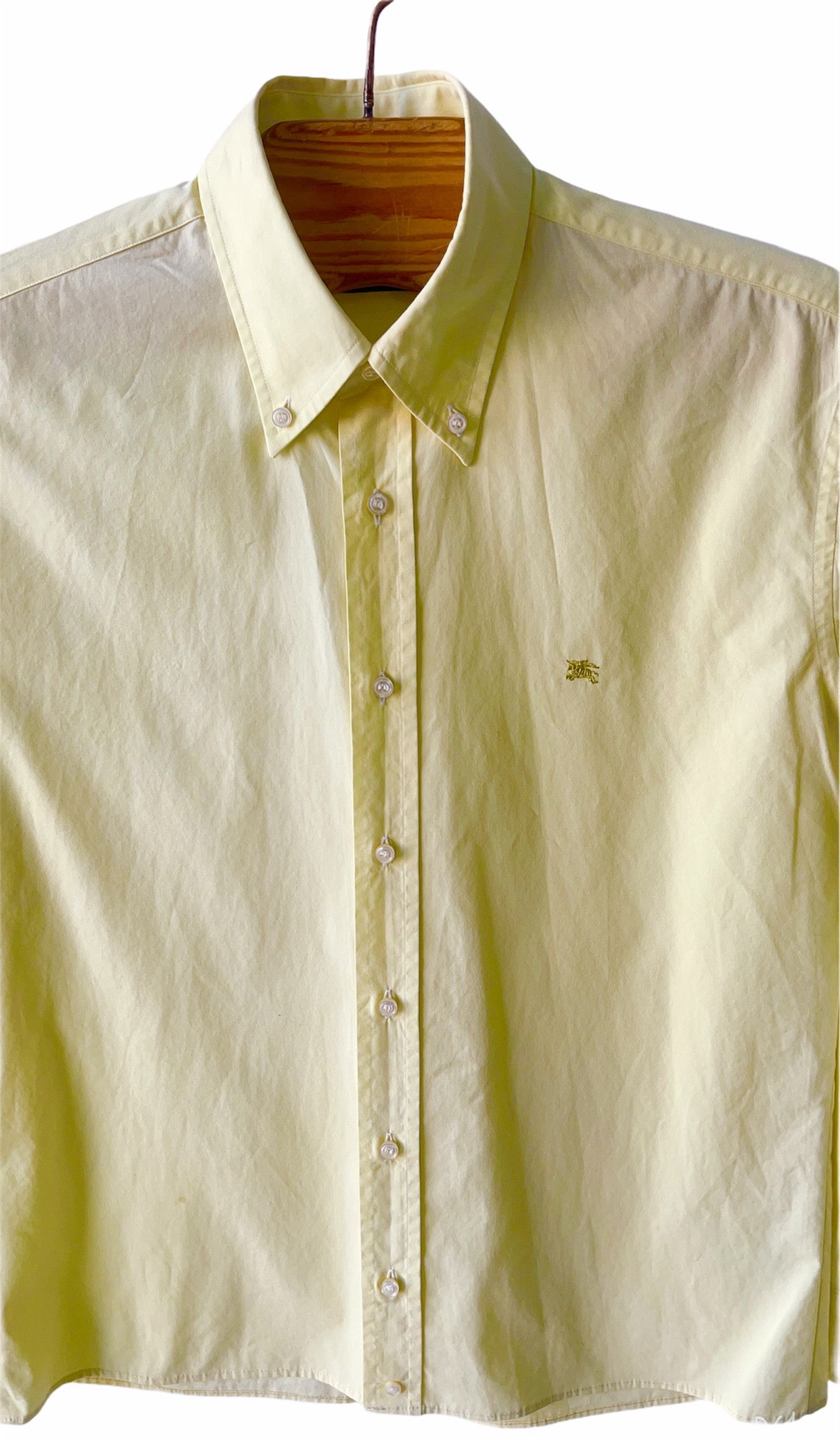 Burberry Burberry London shirt classic size Small yellow green Size US S / EU 44-46 / 1 - 2 Thumbnail