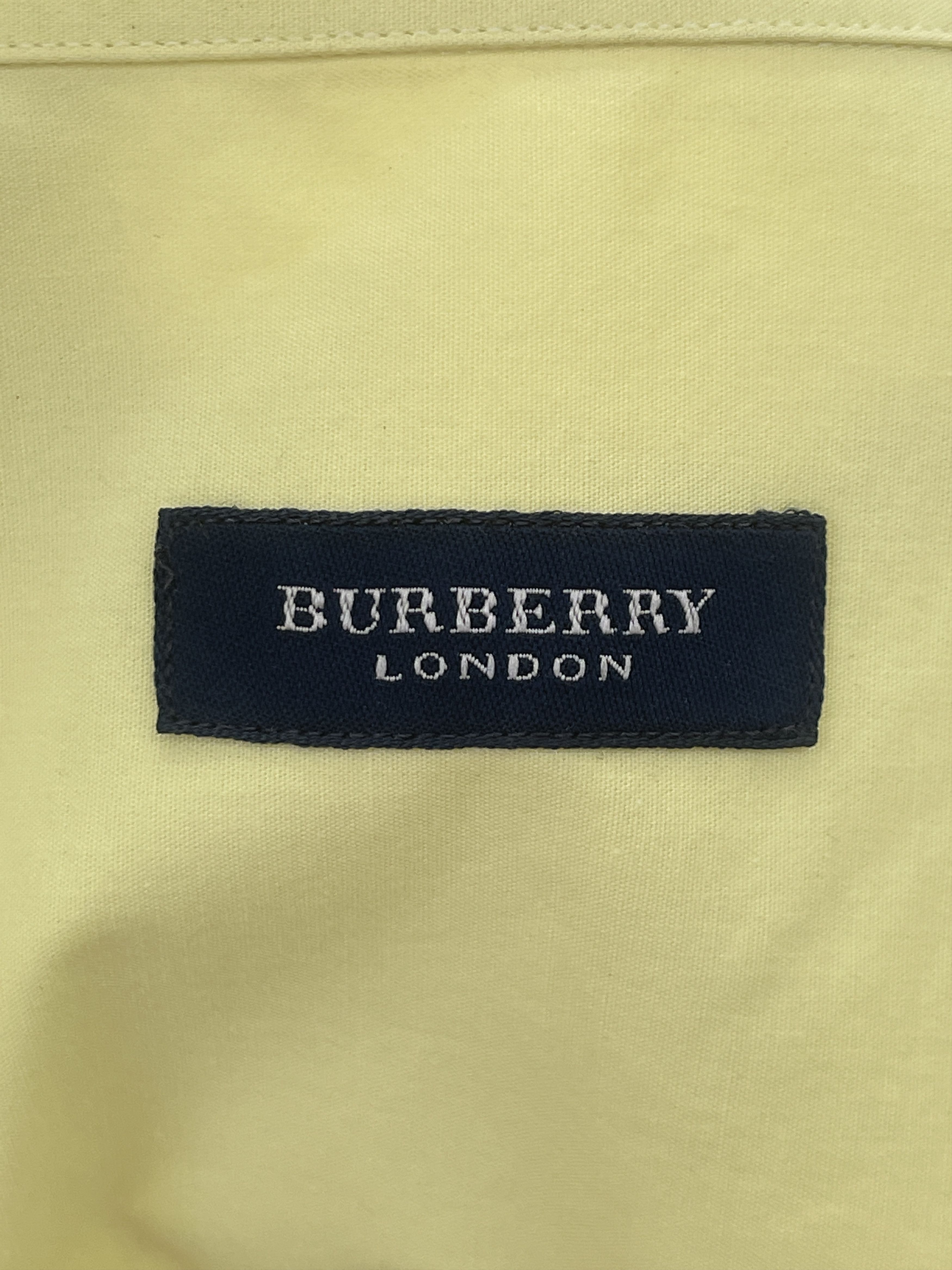 Burberry Burberry London shirt classic size Small yellow green Size US S / EU 44-46 / 1 - 5 Thumbnail