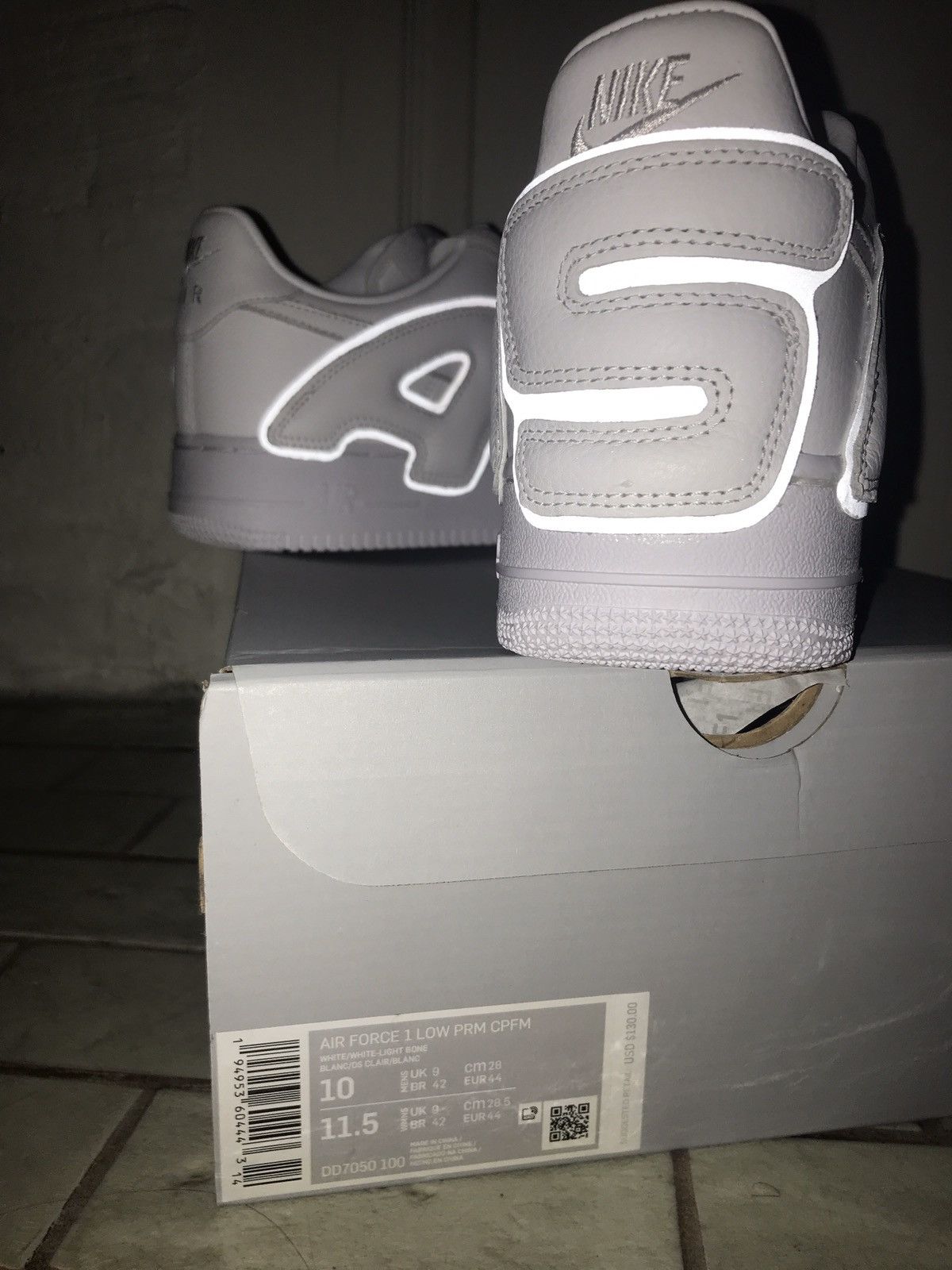 CPFM Af1 reflective white (cactus plant flea market Nike)