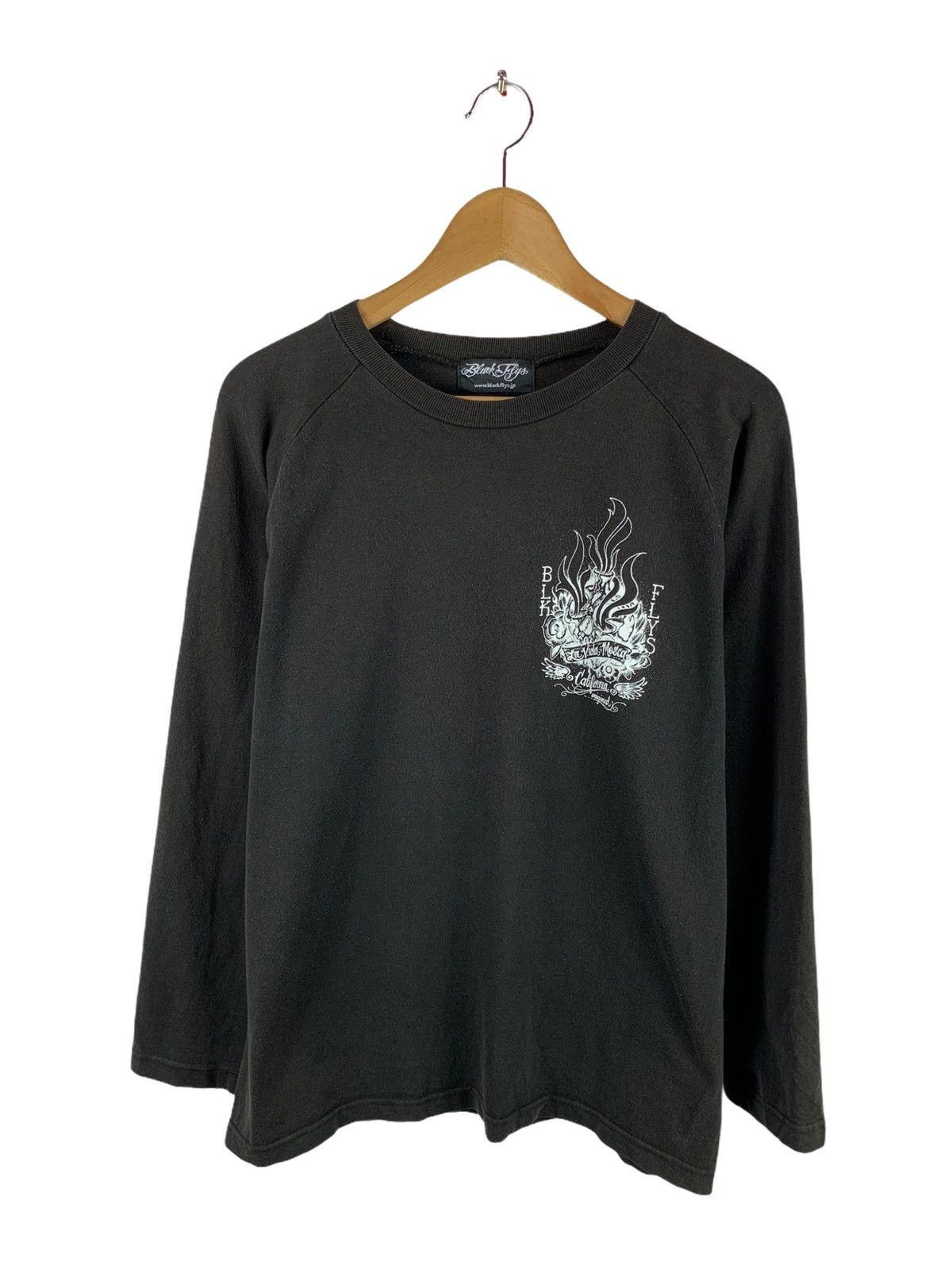 Japanese Brand Black Flys Japan Skate Tees Size US M / EU 48-50 / 2 - 2 Thumbnail