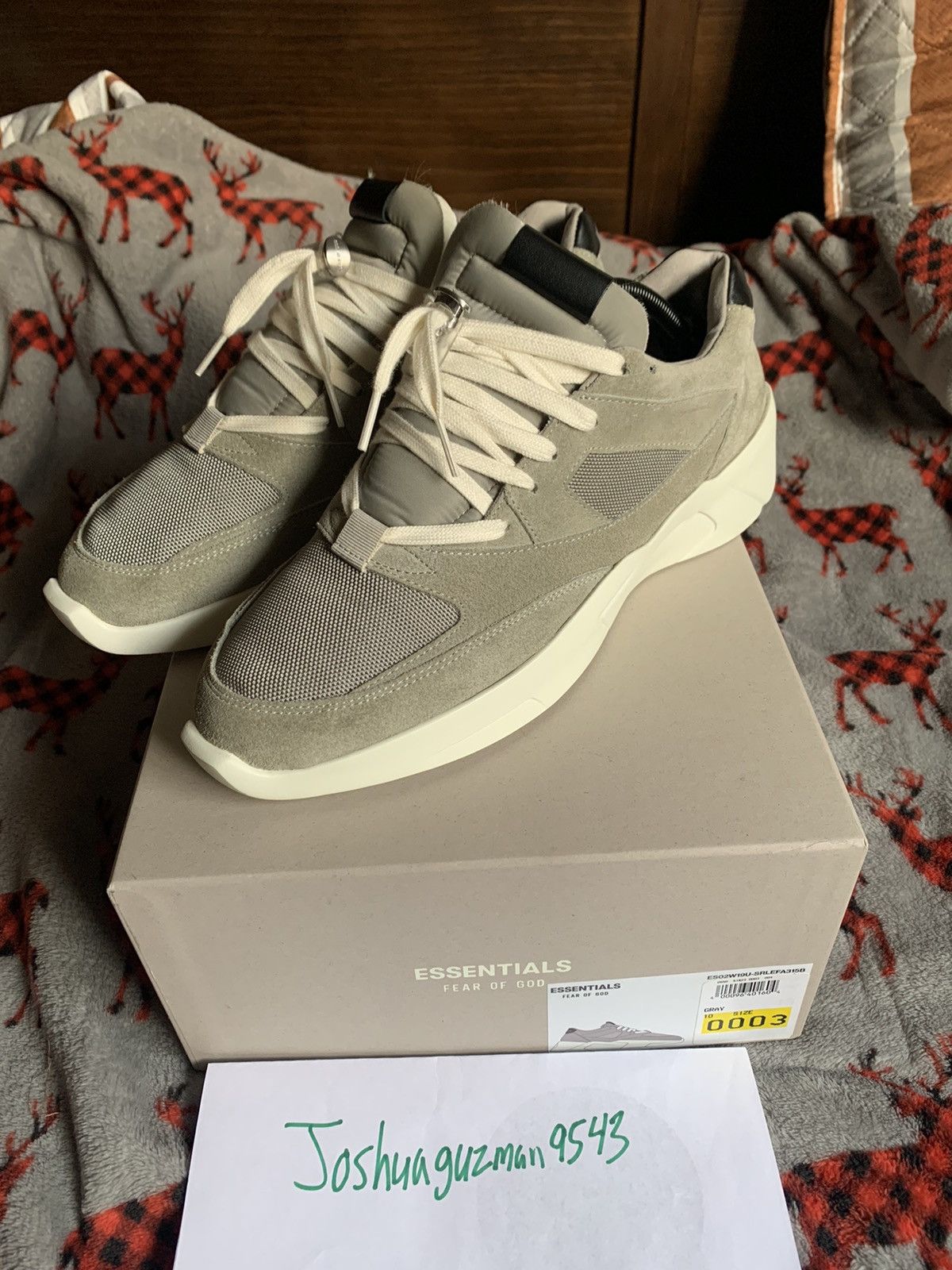 fear of god distance runner black