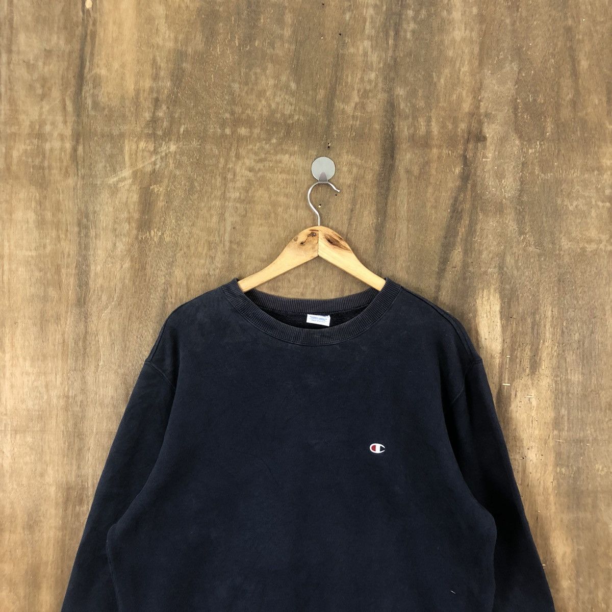 Champion Champion Faded Dark Blue Sweatshirt #1848 Size US XL / EU 56 / 4 - 2 Thumbnail