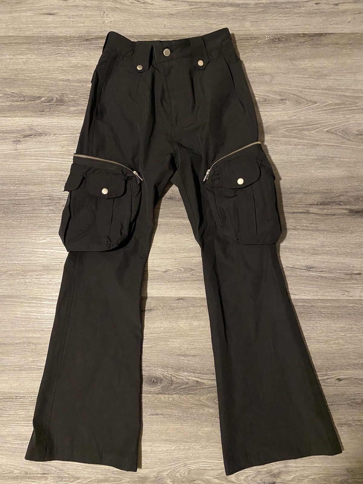 Japanese Brand FFFPOSTALSERVICE Flare Cargos V1 (BLACK) | Grailed