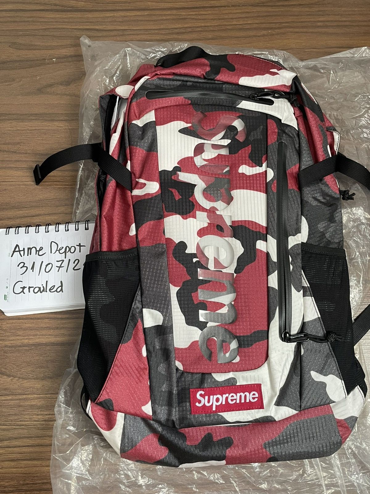 Supreme Backpack 'Red Camo' | Men's Size Onesize