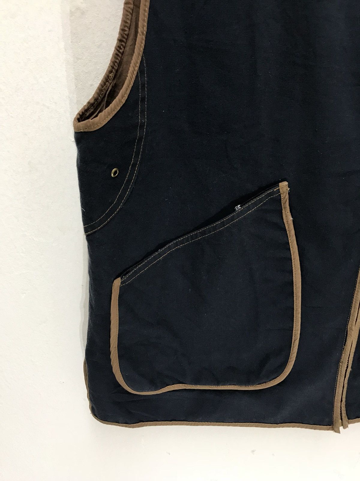 Polo Ralph Lauren × RRL Ralph Lauren 🐎Polo Ralph Lauren Vest Zipper Navy Blue Size US M / EU 48-50 / 2 - 4 Thumbnail