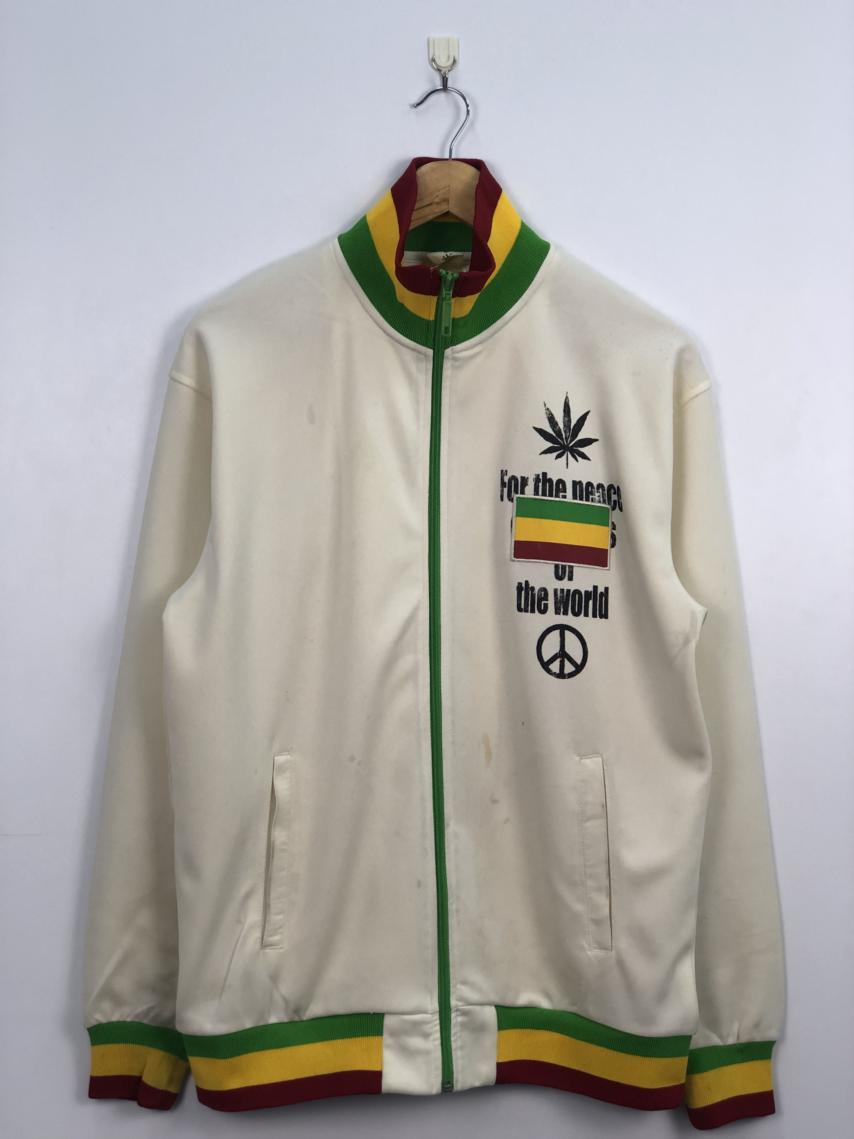 Vintage Vintage Rasta One World Bob Marley Size US L / EU 52-54 / 3 - 1 Thumbnail