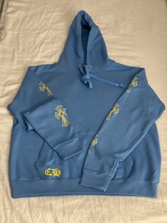 Chrome Hearts Hoodie Miami Exclusive, Blue, Size M