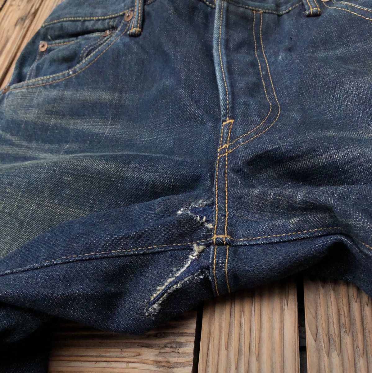 Visvim Visvim 18 Social Sculpture 01 Slim Damaged-18 Size US 32 / EU 48 - 4 Thumbnail